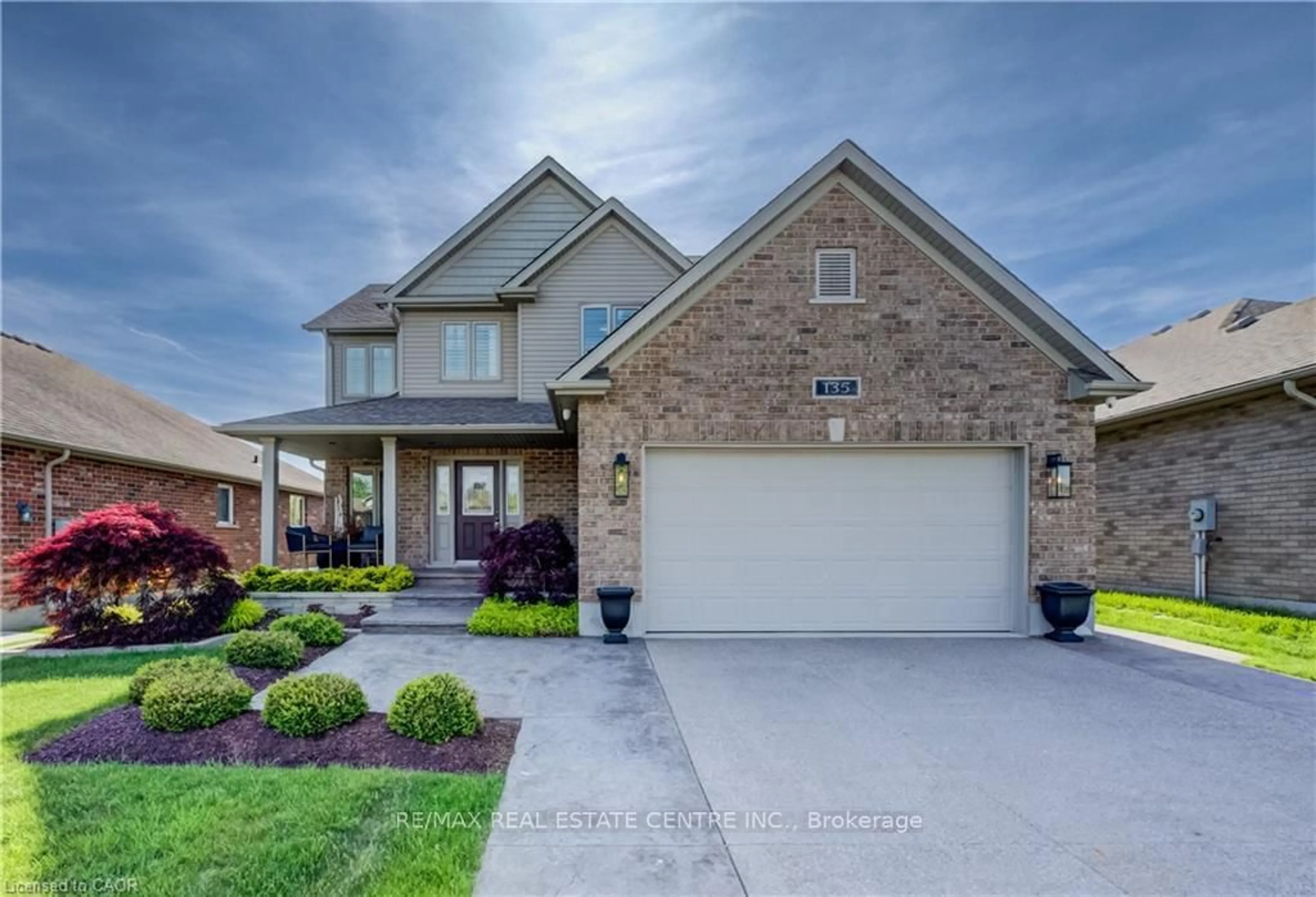 Home with brick exterior material, street for 135 Gerber Meadows Dr, Wellesley Ontario N0B 2T0