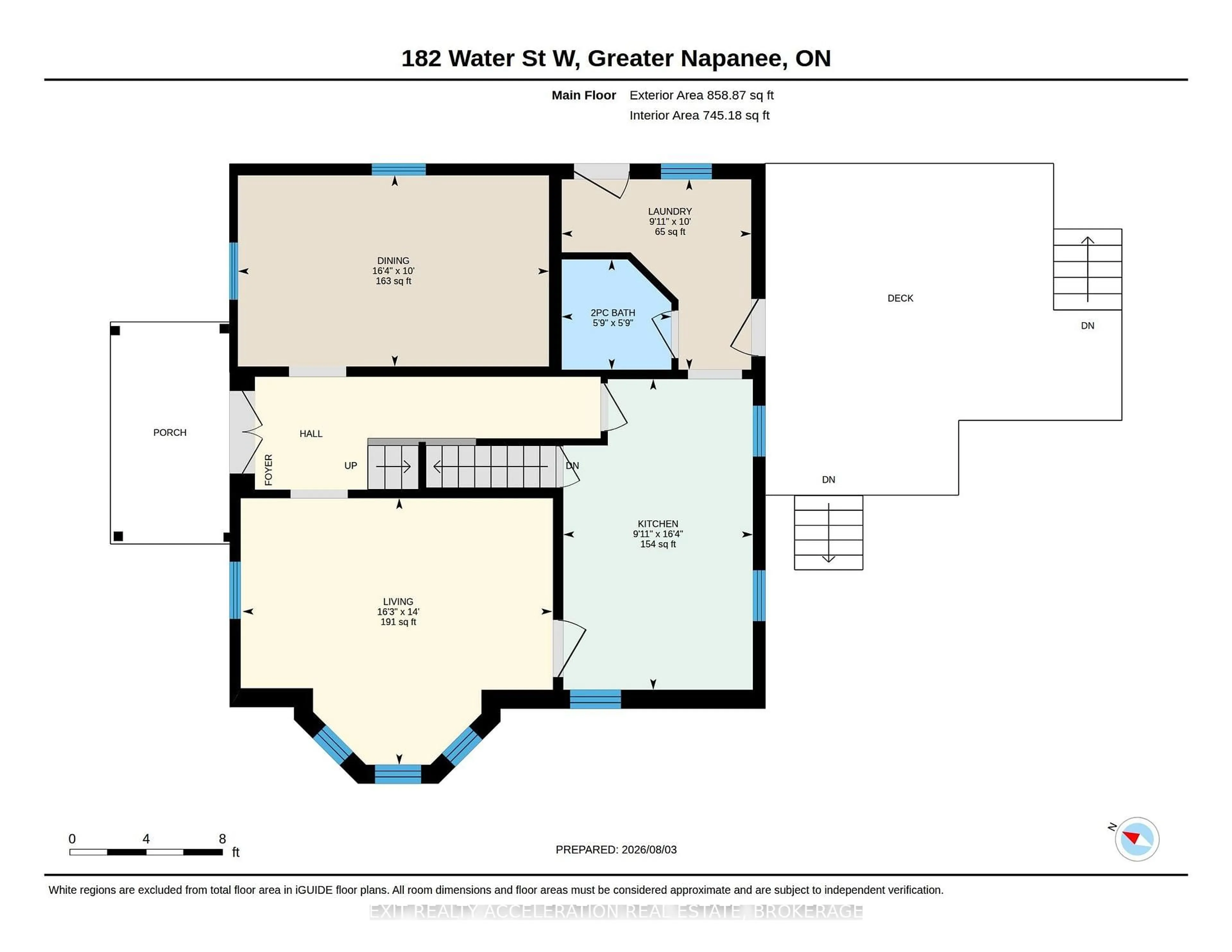 Floor plan for 182 Water St, Greater Napanee Ontario K7R 1W4