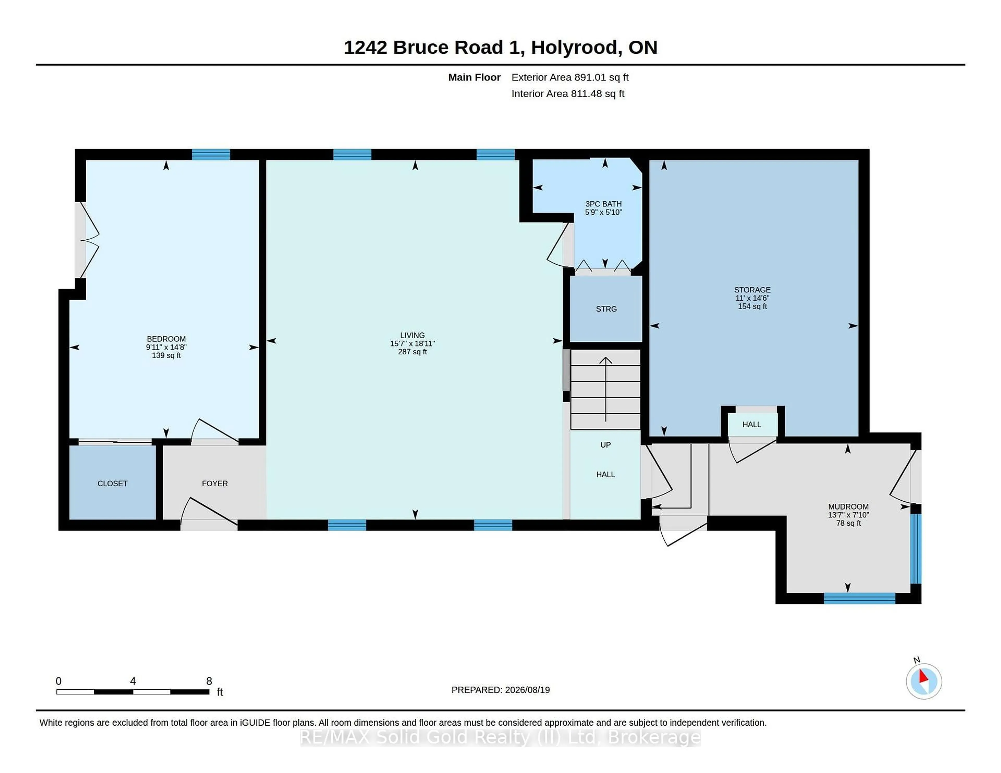 Floor plan for 1242 Bruce Road 1 Rd, Huron-Kinloss Ontario N2W 3K4