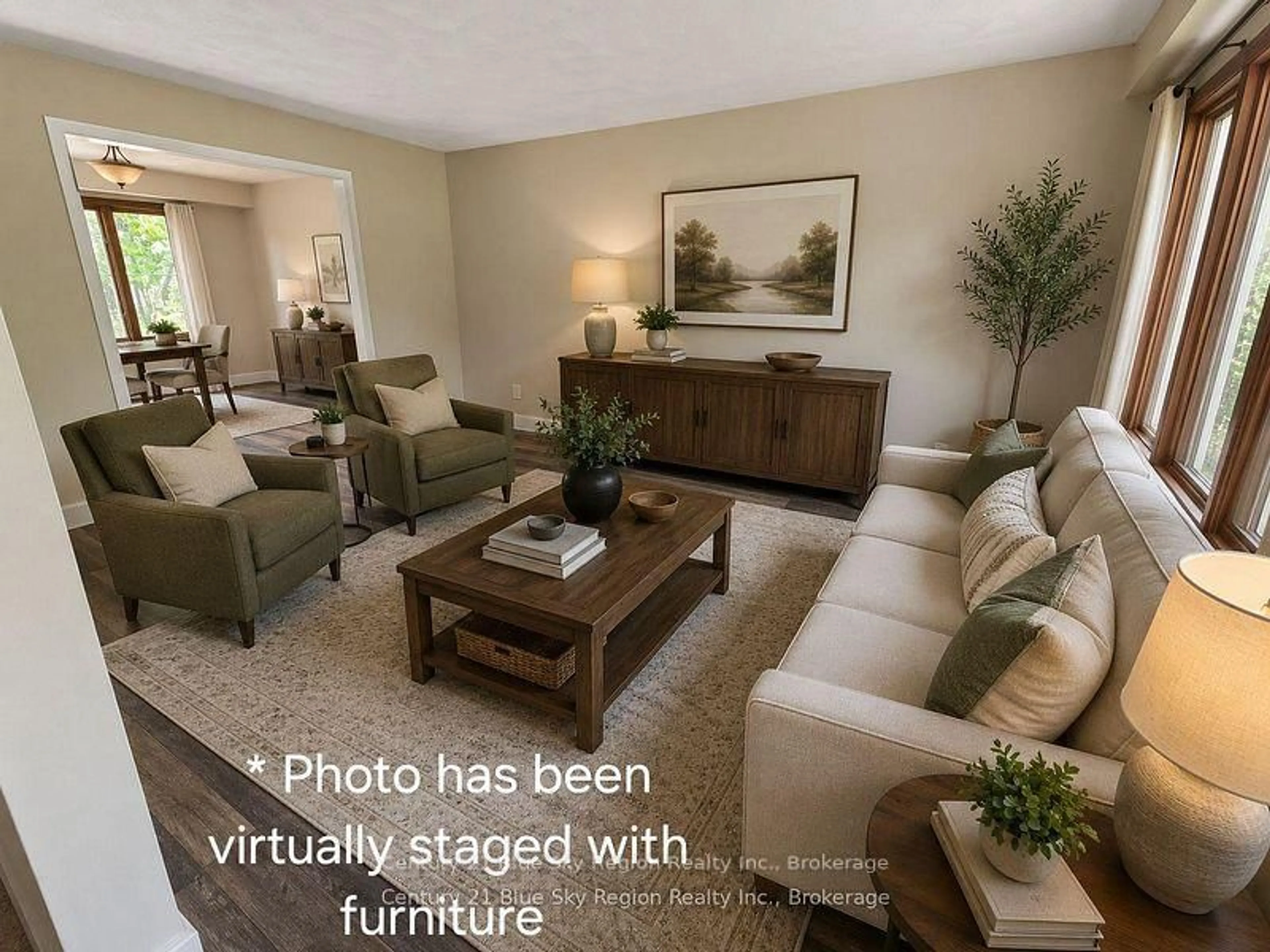 Living room with furniture, floor is not visible for 185 Mclean Rd, North Bay Ontario P1A 4H7