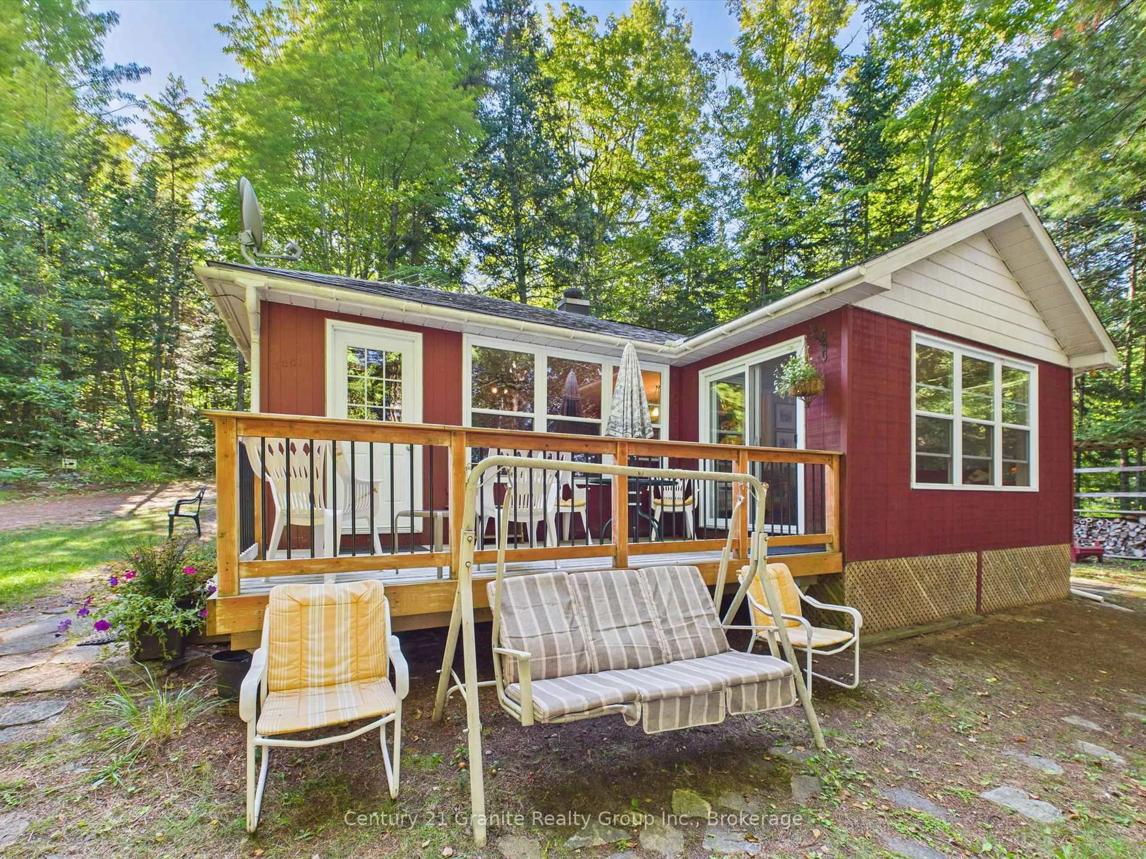 Patio, forest/trees view for 1045 Heritage Lane, Algonquin Highlands Ontario K0M 1S0