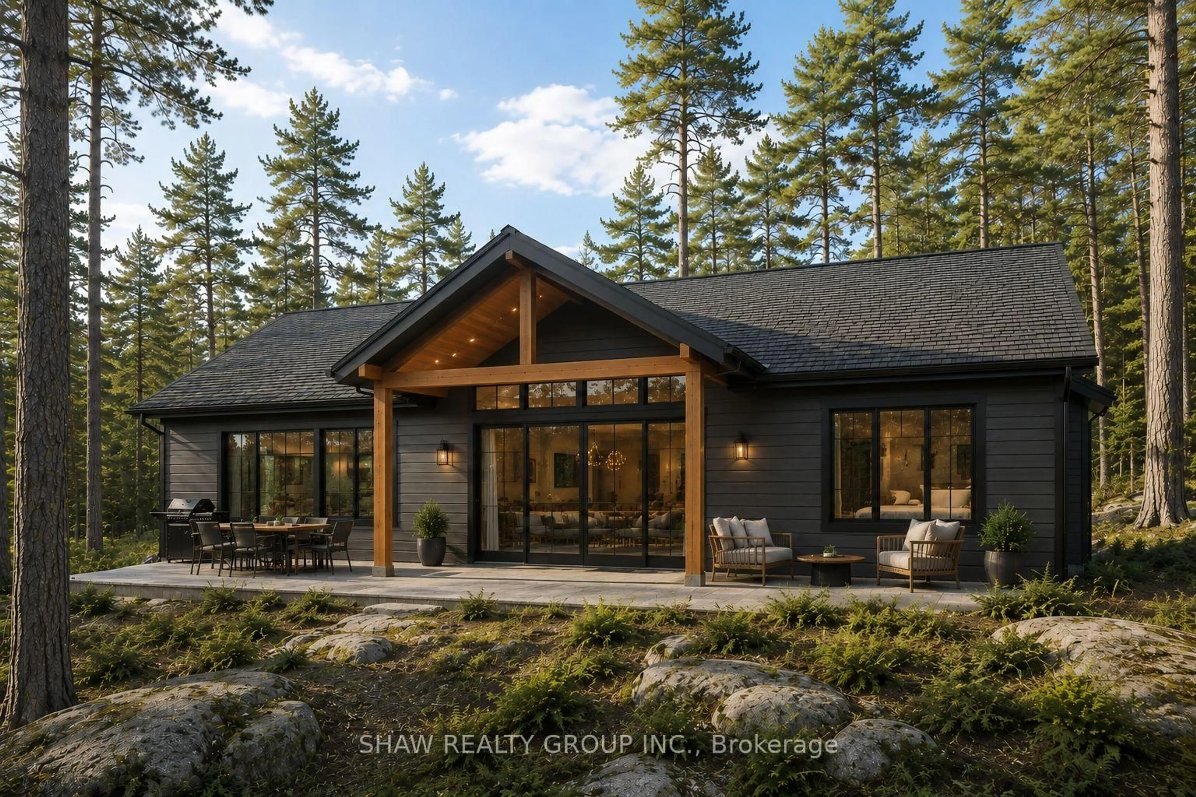 Home with brick exterior material, forest/trees view for 6 GLEN EAGLE Crt, Huntsville Ontario P1H 1B1