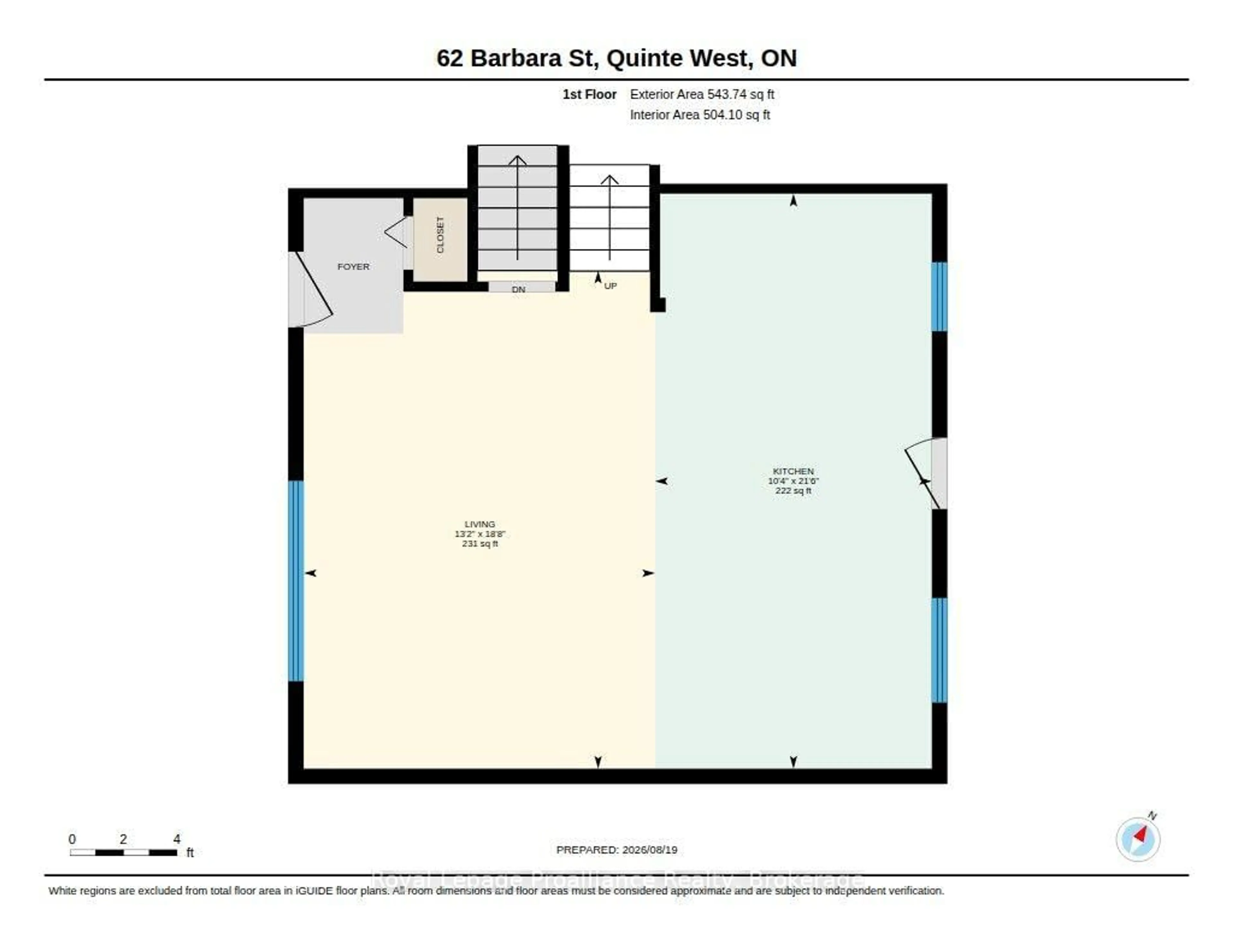 Floor plan for 62 Barbara St, Quinte West Ontario K8V 1Z5