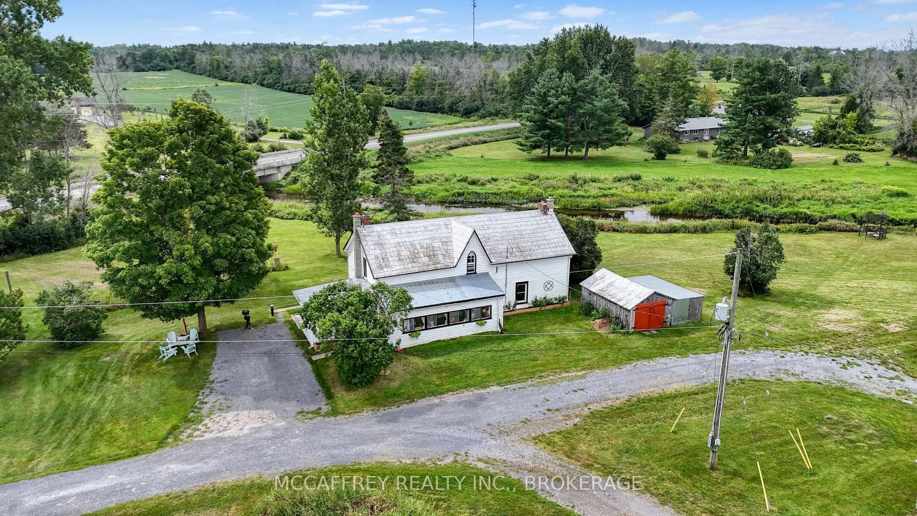 A pic from outside/outdoor area/front of a property/back of a property/a pic from drone, mountain view for 1549 DOYLE Rd, Bath Ontario K0H 1G0