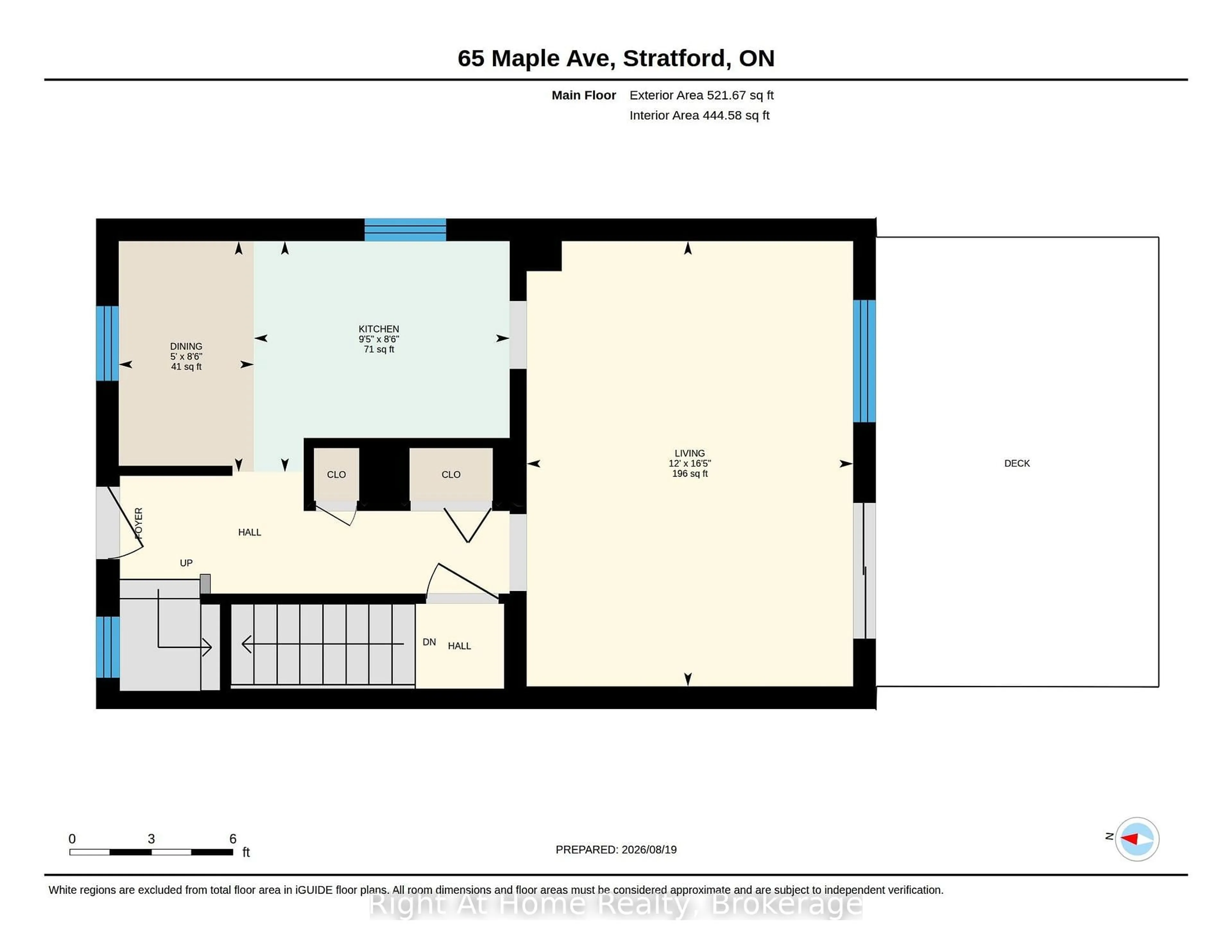 Floor plan for 65 Maple Ave, Stratford Ontario N5A 7C3
