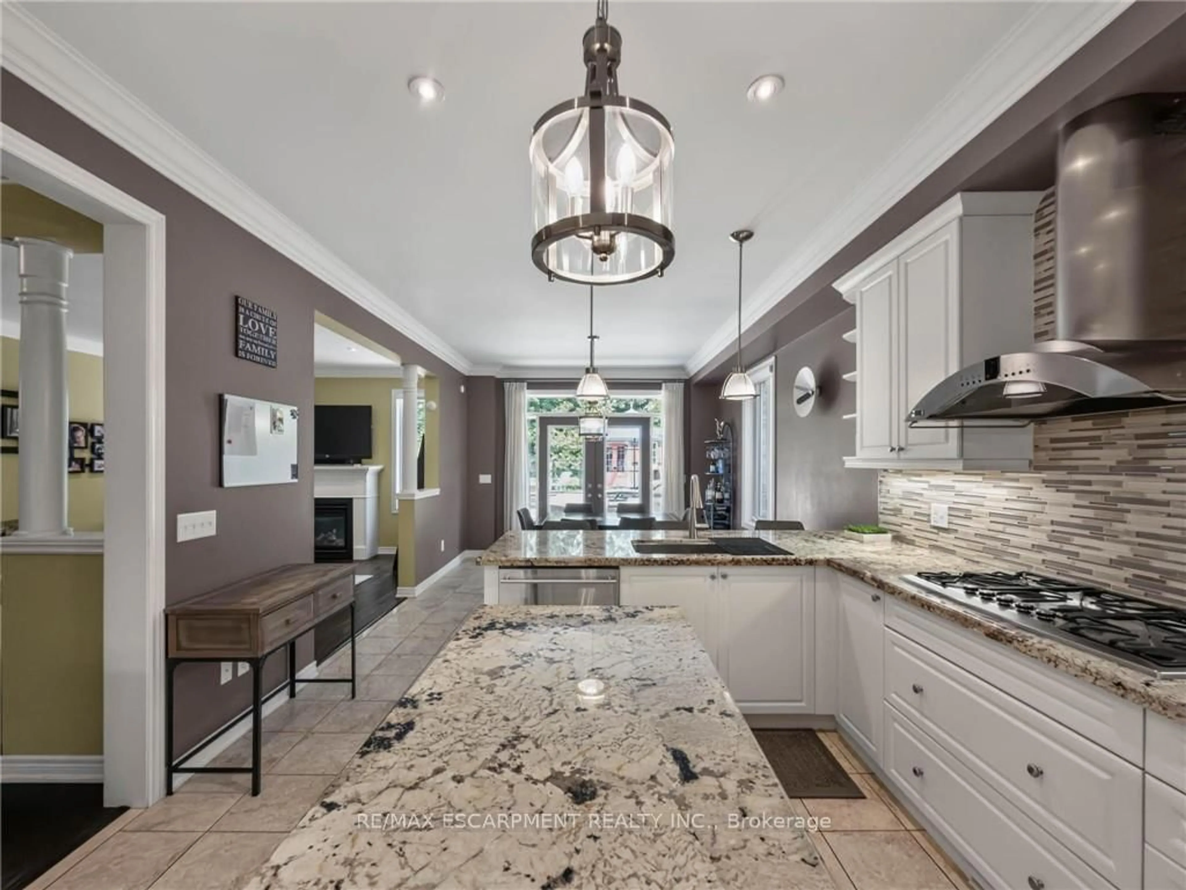 Contemporary kitchen, ceramic/tile floor for 80 Sutherland Cres, Hamilton Ontario L9K 0G9