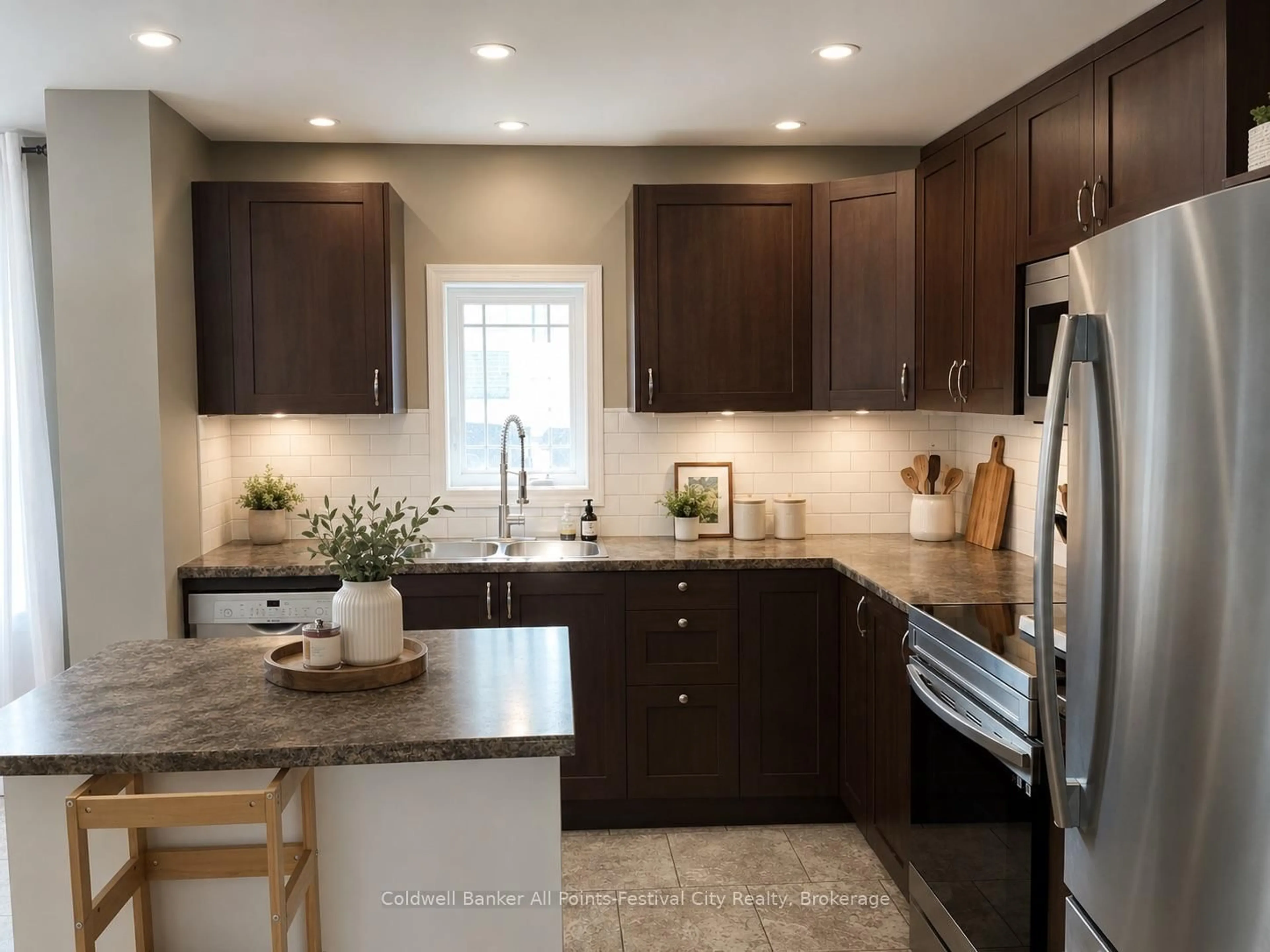 Open concept kitchen, ceramic/tile floor for 43 Maddison St, West Perth Ontario N0K 1P0