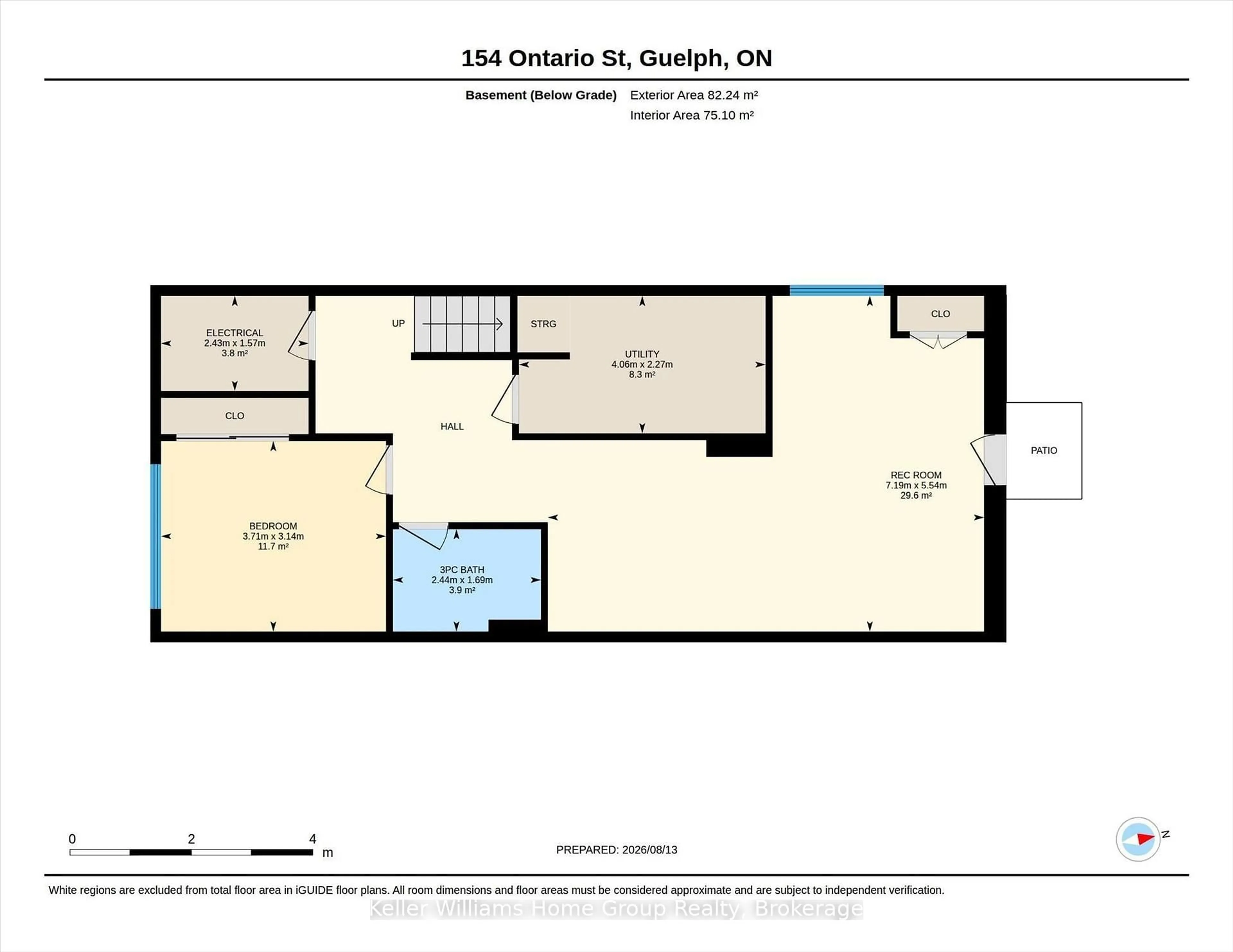 Floor plan for 154 Ontario St, Guelph Ontario N1E 3B4