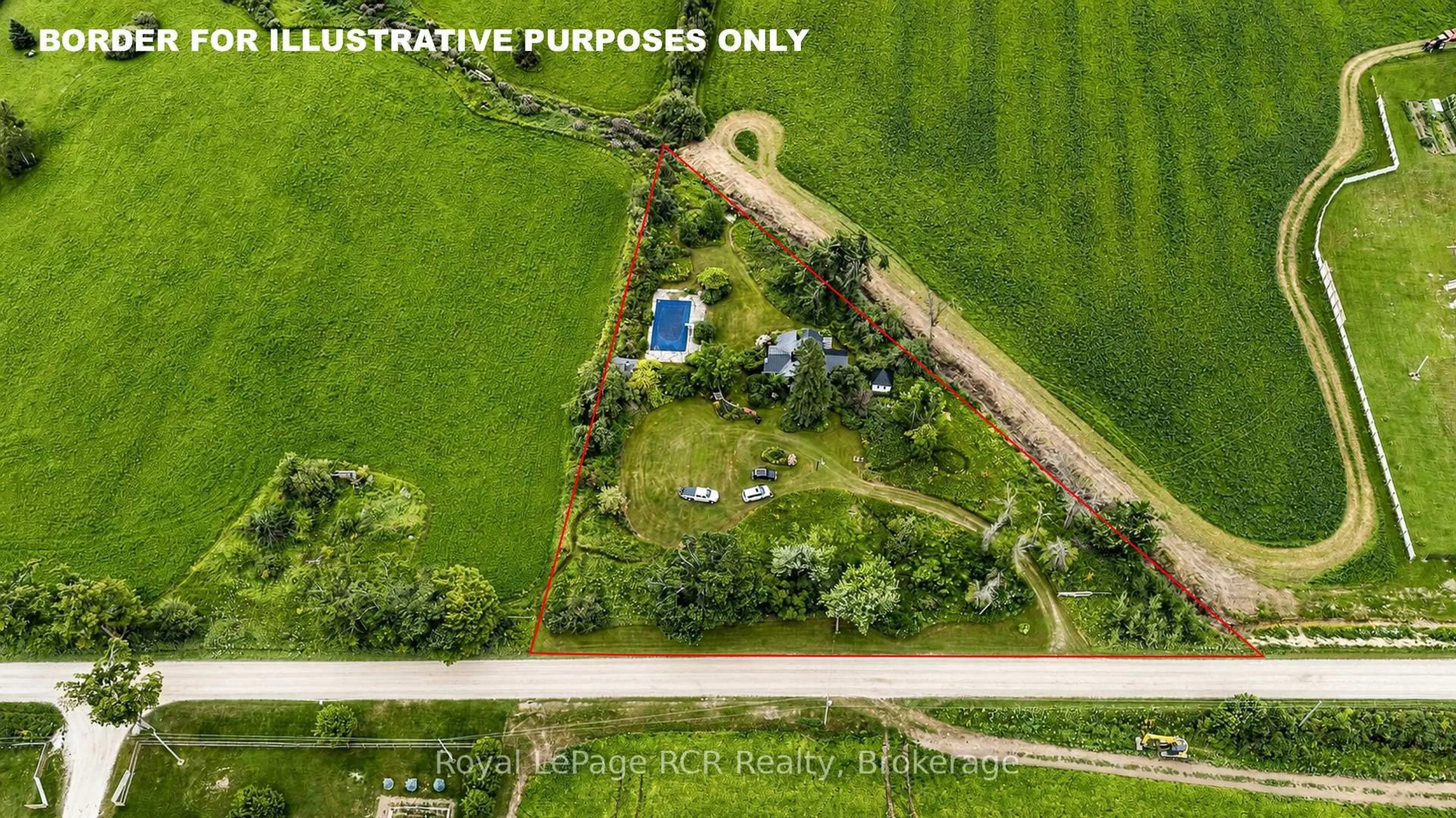 A pic from outside/outdoor area/front of a property/back of a property/a pic from drone, street for 309158 Centre Line B, Grey Highlands Ontario N0C 1A0