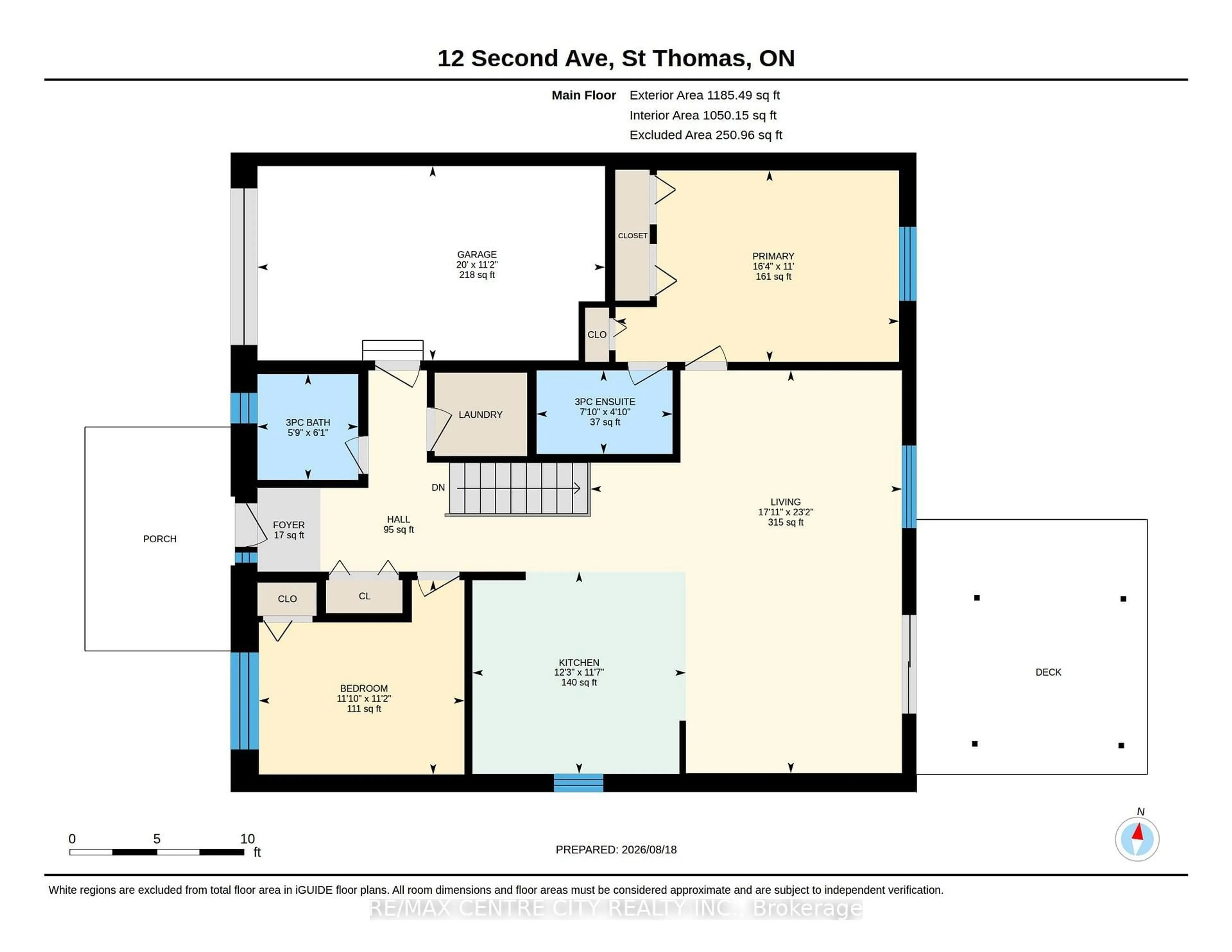 Floor plan for 12 Second Ave, St. Thomas Ontario N5R 6A2