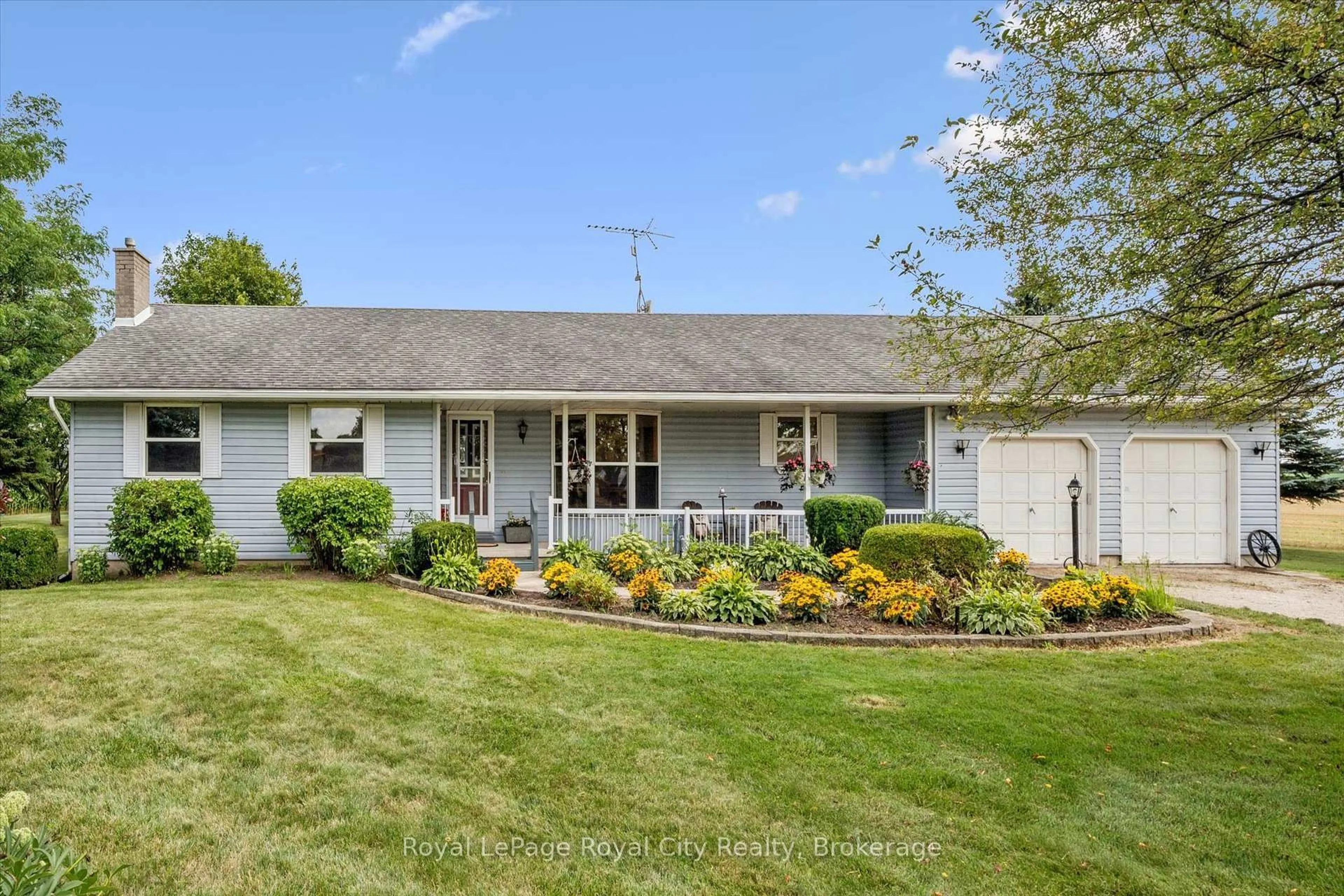 Home with vinyl exterior material, street for 7689 Second Line, Centre Wellington Ontario N0B 1S0