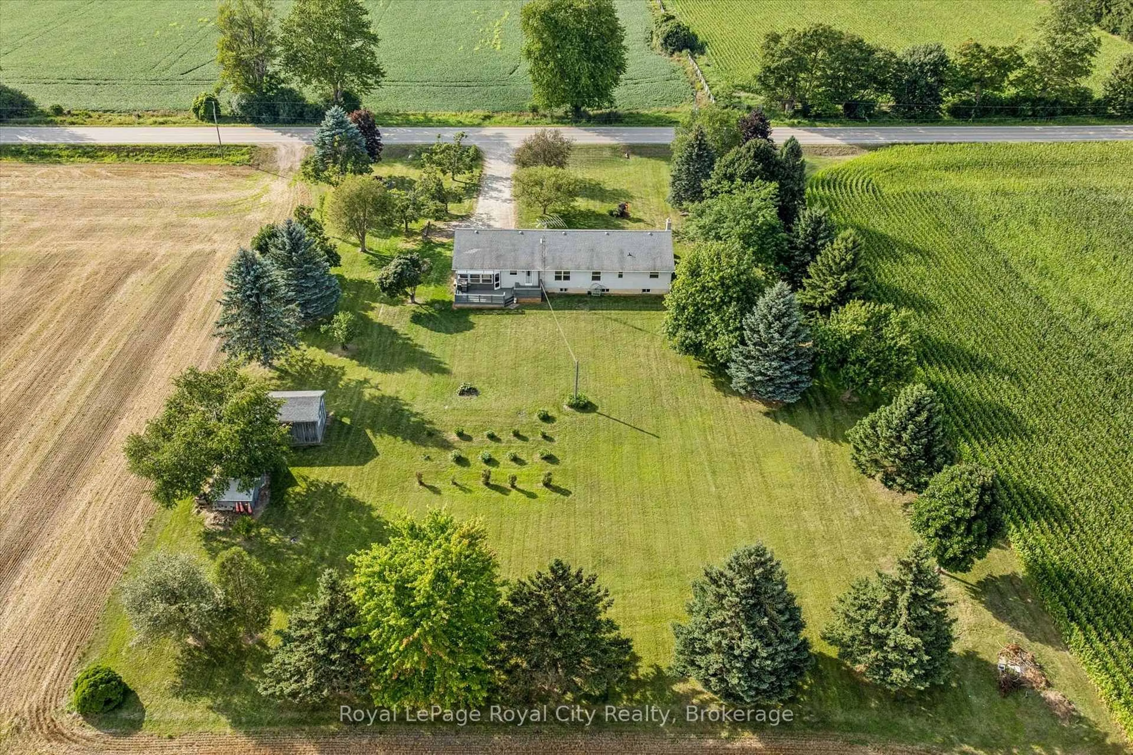 A pic from outside/outdoor area/front of a property/back of a property/a pic from drone, unknown for 7689 Second Line, Centre Wellington Ontario N0B 1S0