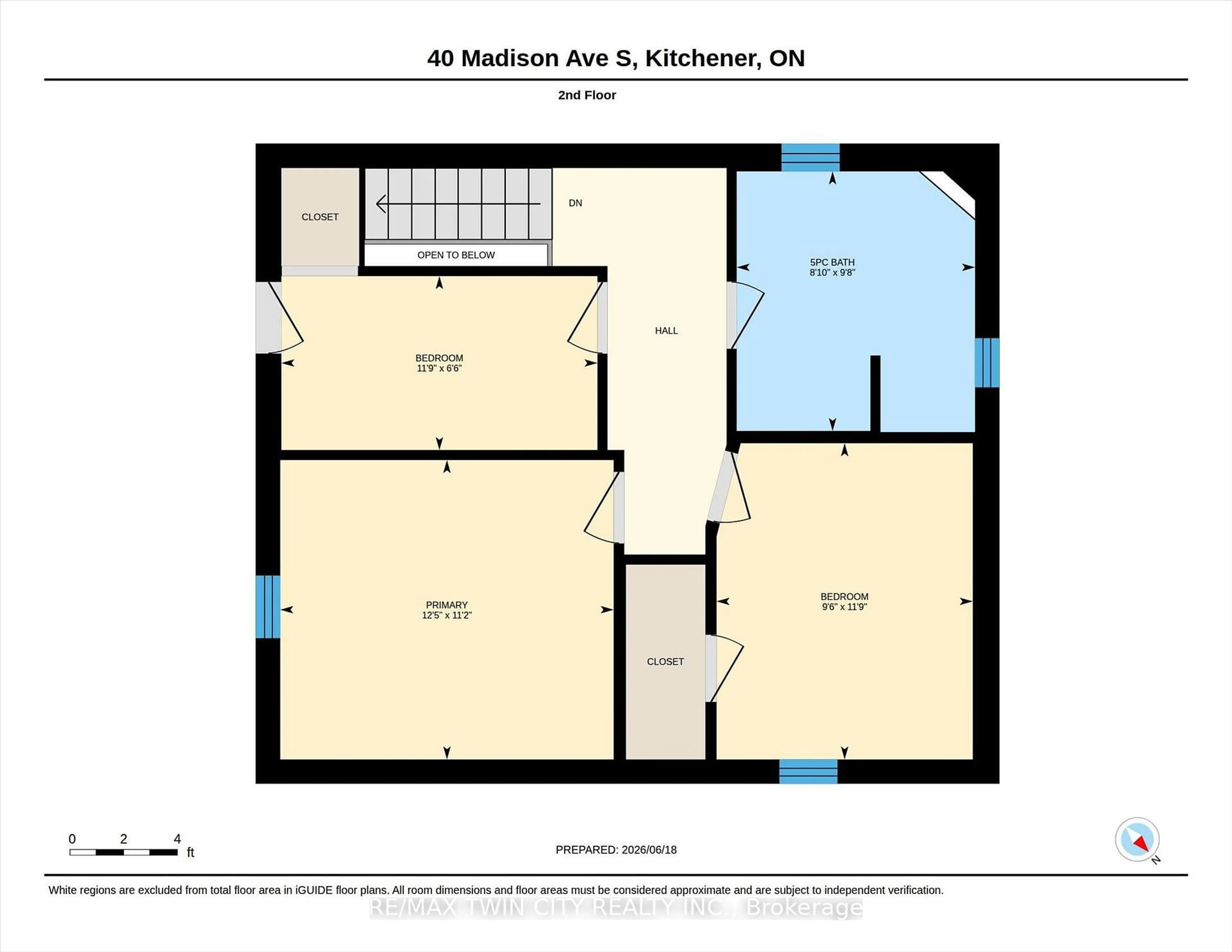 Floor plan for 40 Madison Ave, Kitchener Ontario N2G 3M5