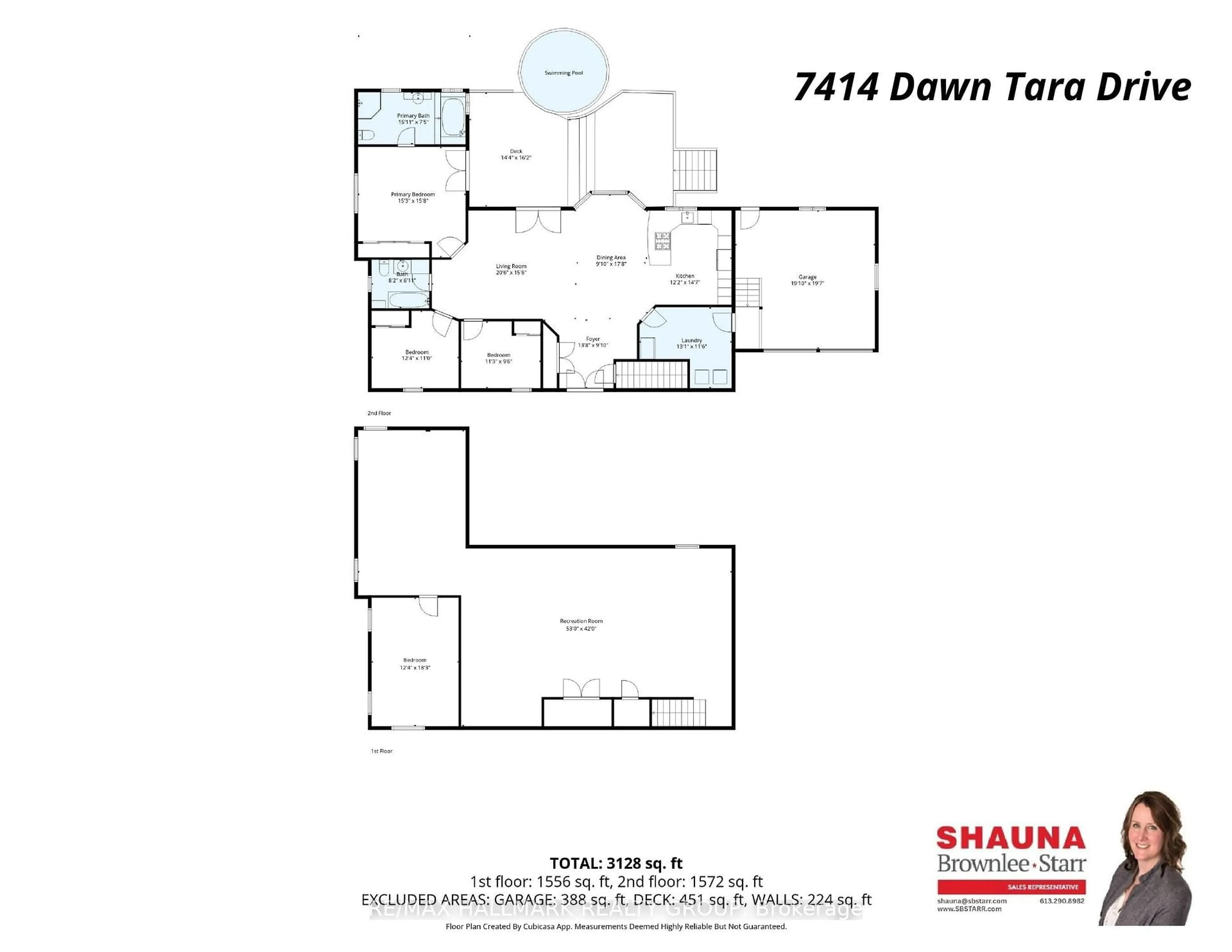 Floor plan for 7414 Dawn Tara Dr, Ottawa Ontario K4P 1P4