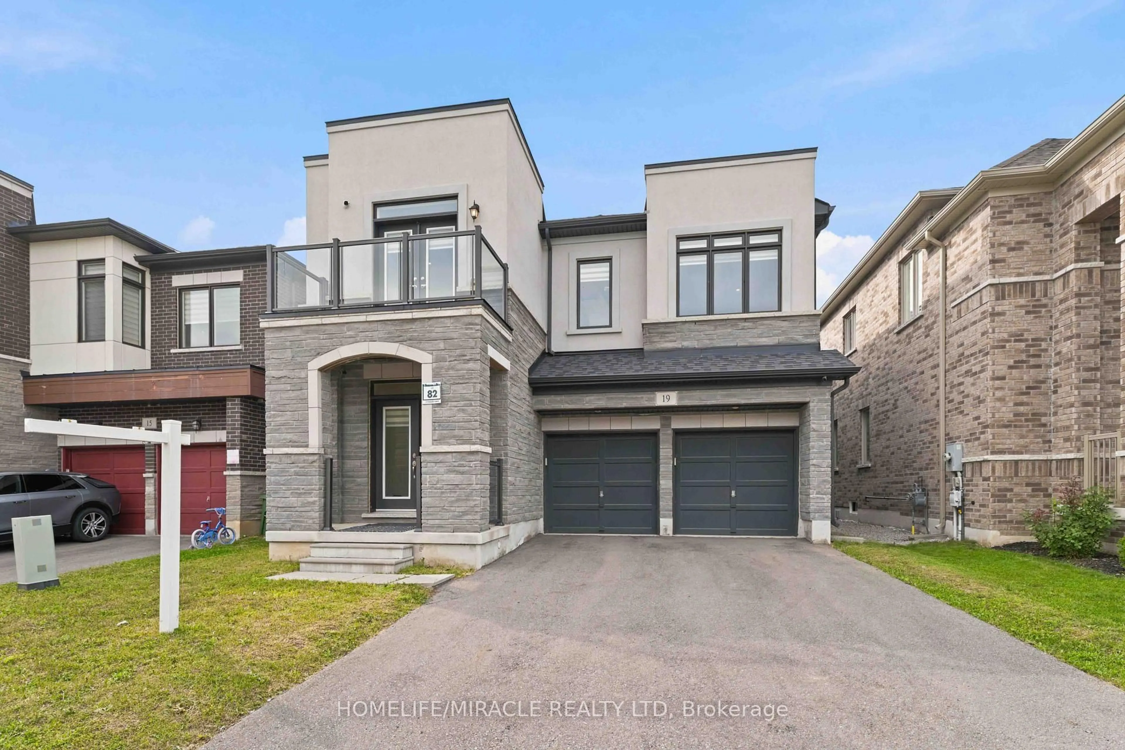 Home with brick exterior material, street for 19 Kenesky Dr, Hamilton Ontario L8B 1Y2