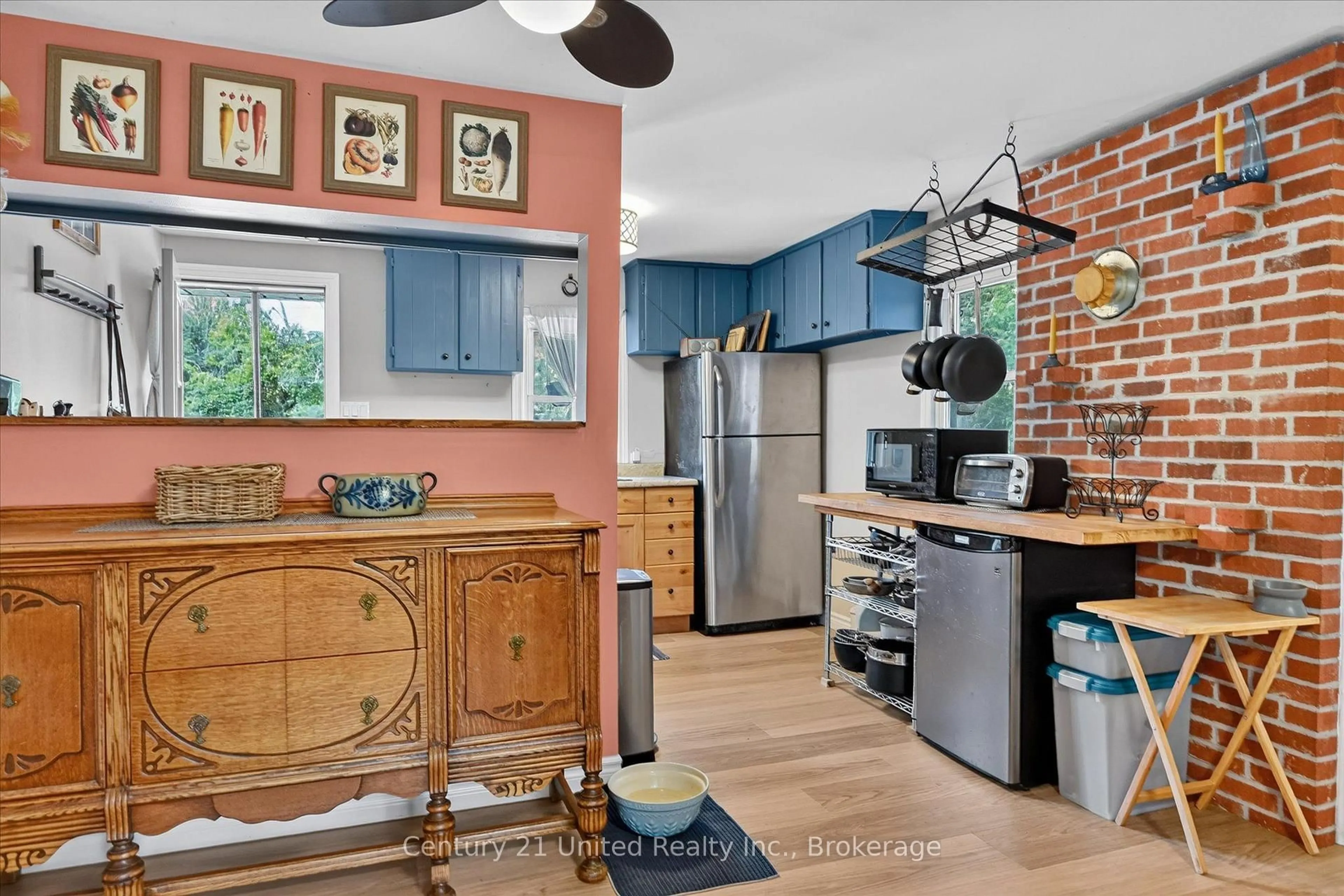 Open concept kitchen, ceramic/tile floor for 2826 Television Rd, Douro-Dummer Ontario K9L 1G1