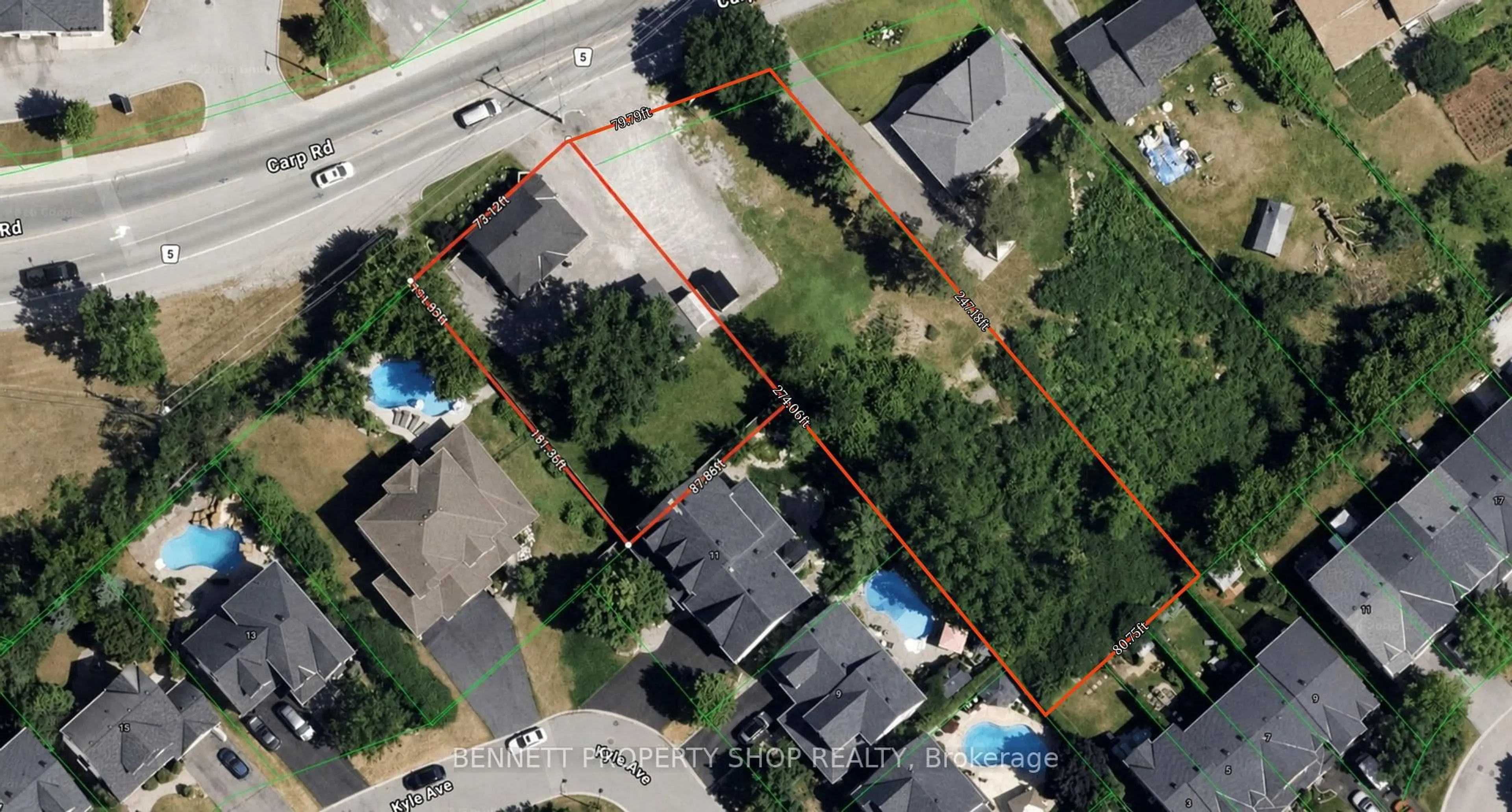 A pic from outside/outdoor area/front of a property/back of a property/a pic from drone, street for 1194-1200 Carp Rd, Ottawa Ontario K2S 1B9