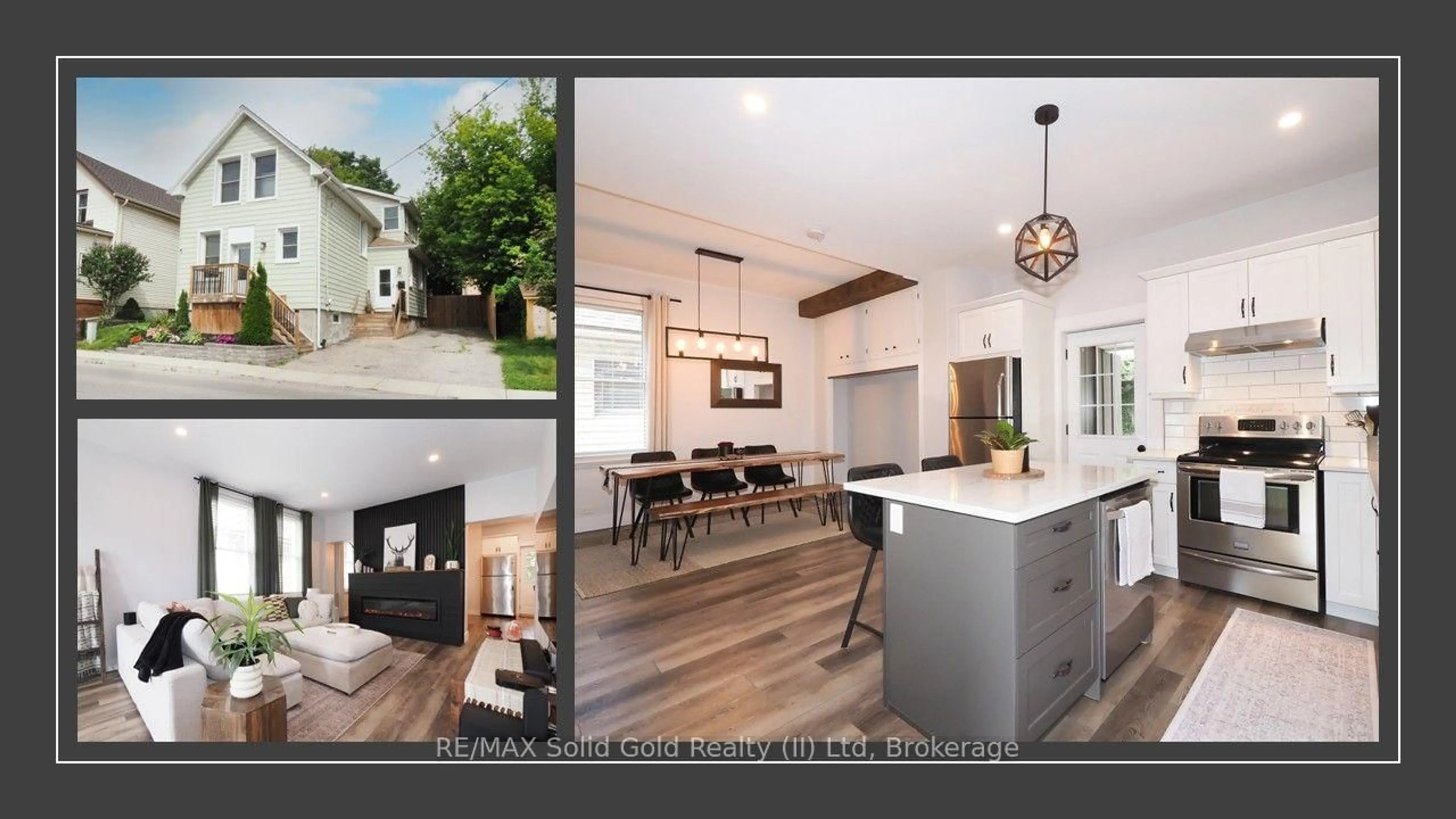 Open concept kitchen, wood/laminate floor for 19 Douglas St, Woodstock Ontario N4S 2Y1