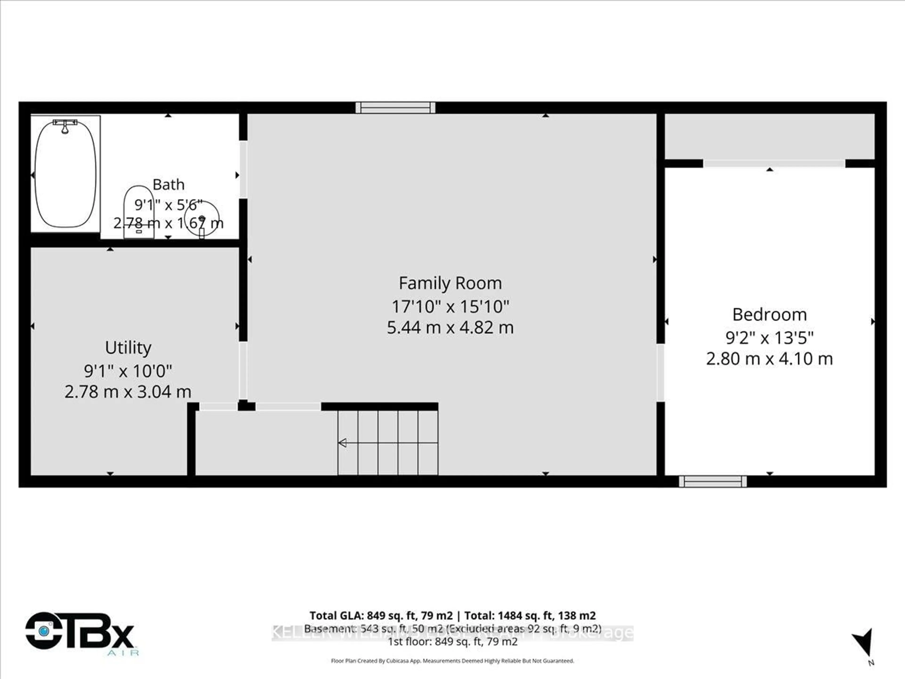 Floor plan for 22 Delena Ave, Hamilton Ontario L8H 6B4