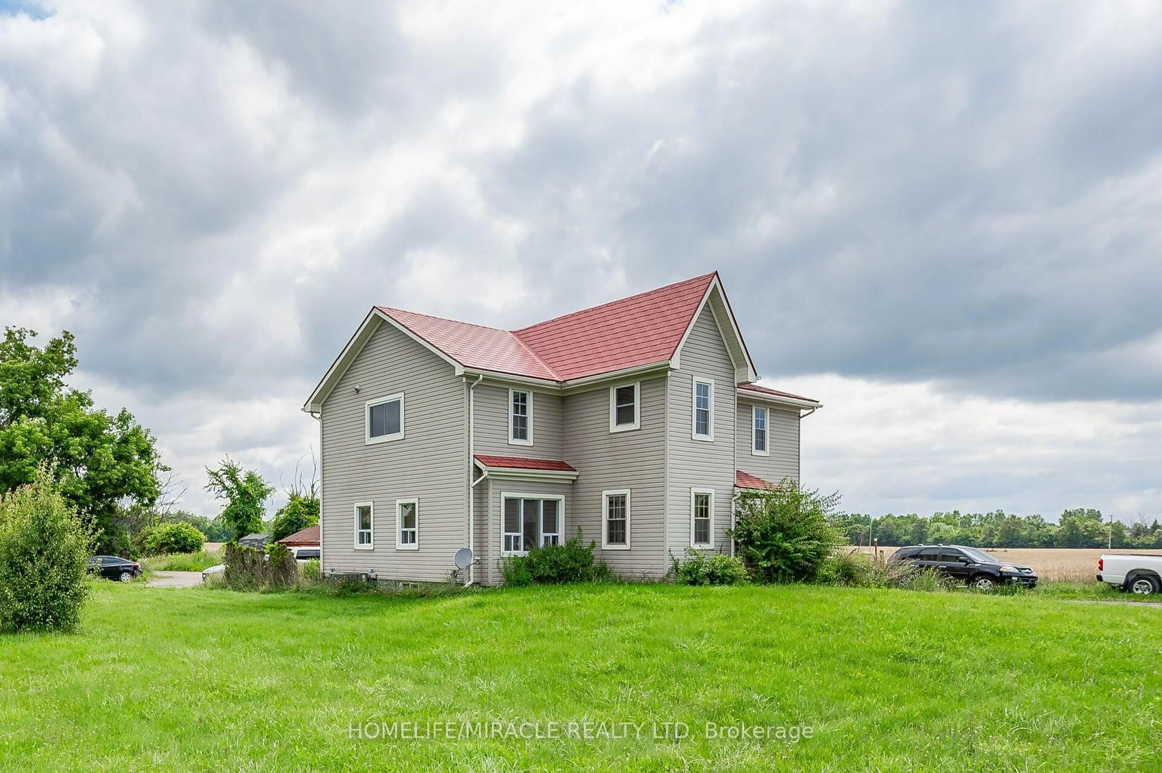 A pic from outside/outdoor area/front of a property/back of a property/a pic from drone, water/lake/river/ocean view for 1388 Highway 6, Hamilton Ontario L8N 2Z7