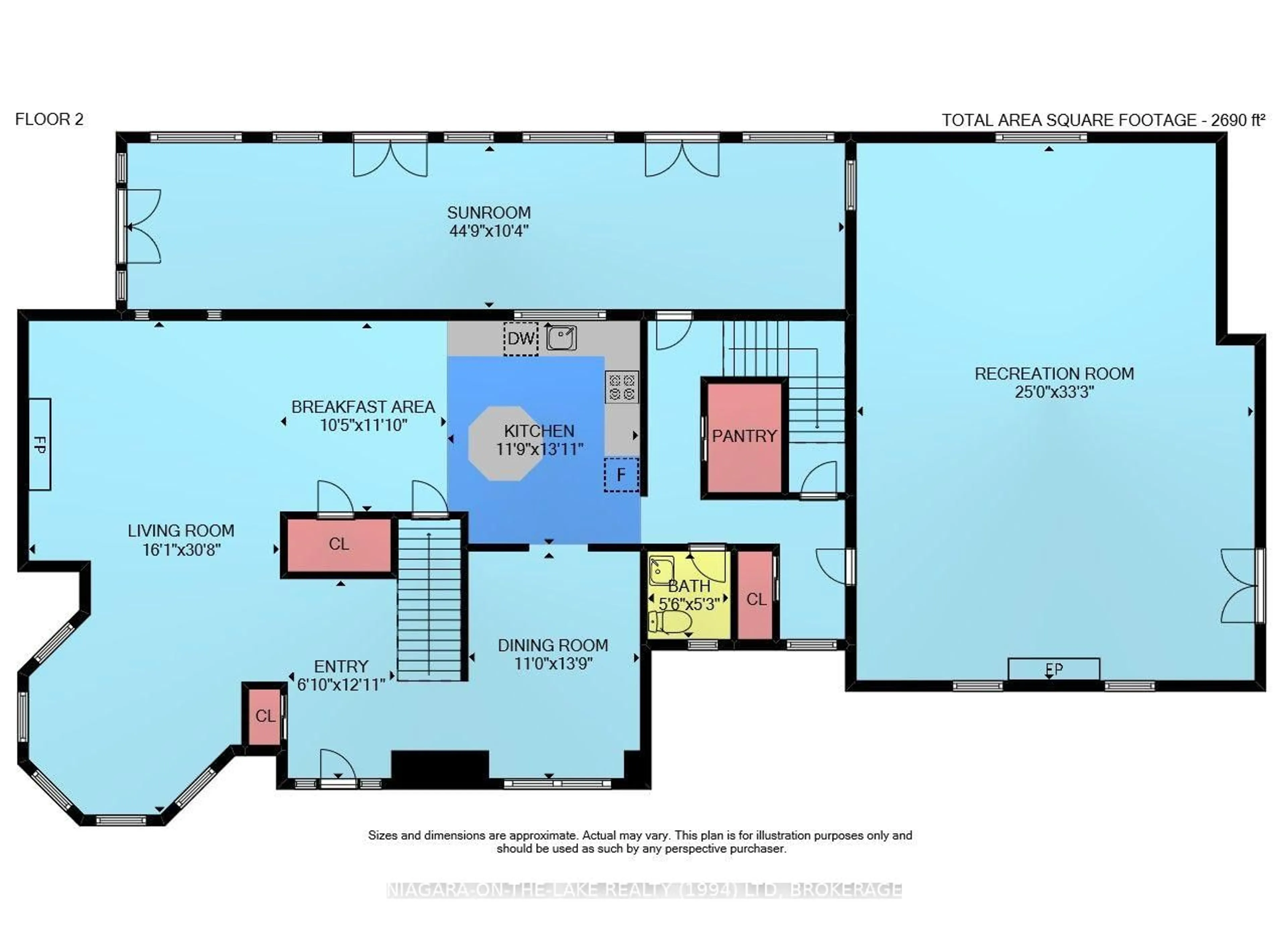 Floor plan for 2975 Nigh Rd, Fort Erie Ontario L0S 1N0