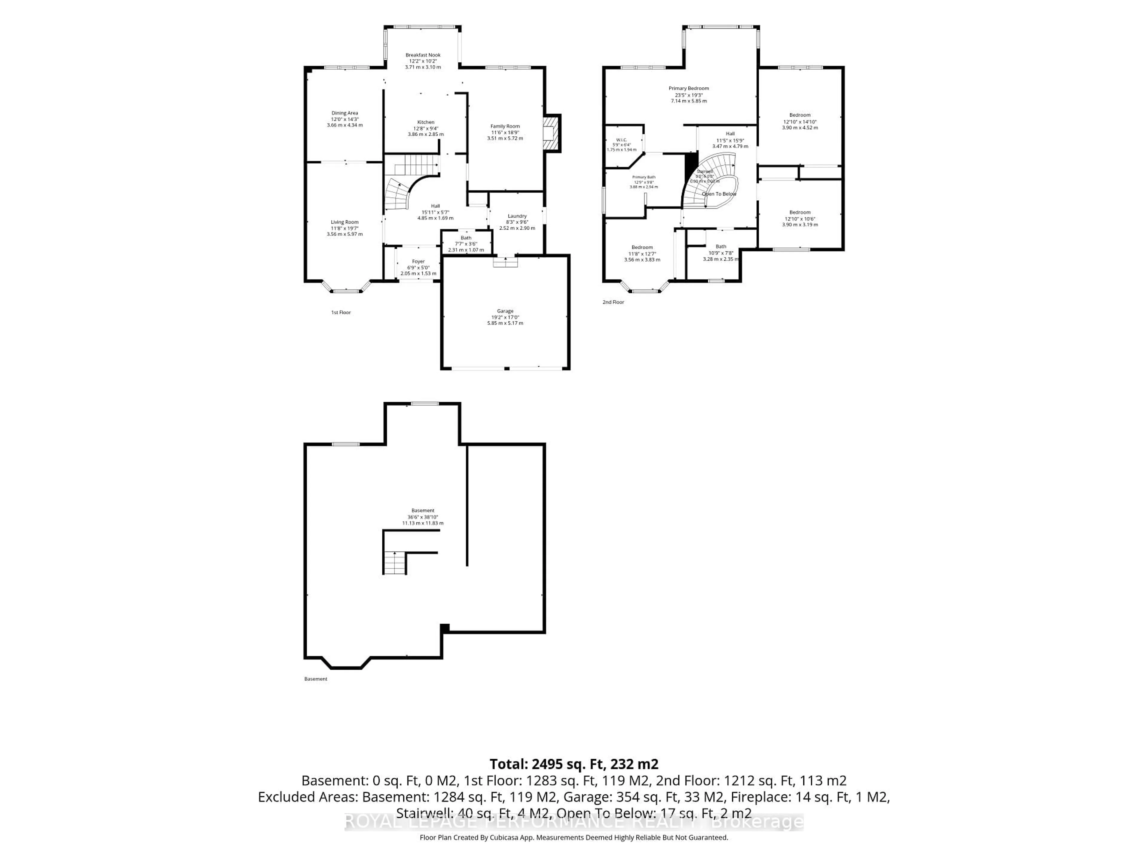 Floor plan for 14 Wellfleet Cres, Ottawa Ontario K2J 2Y2