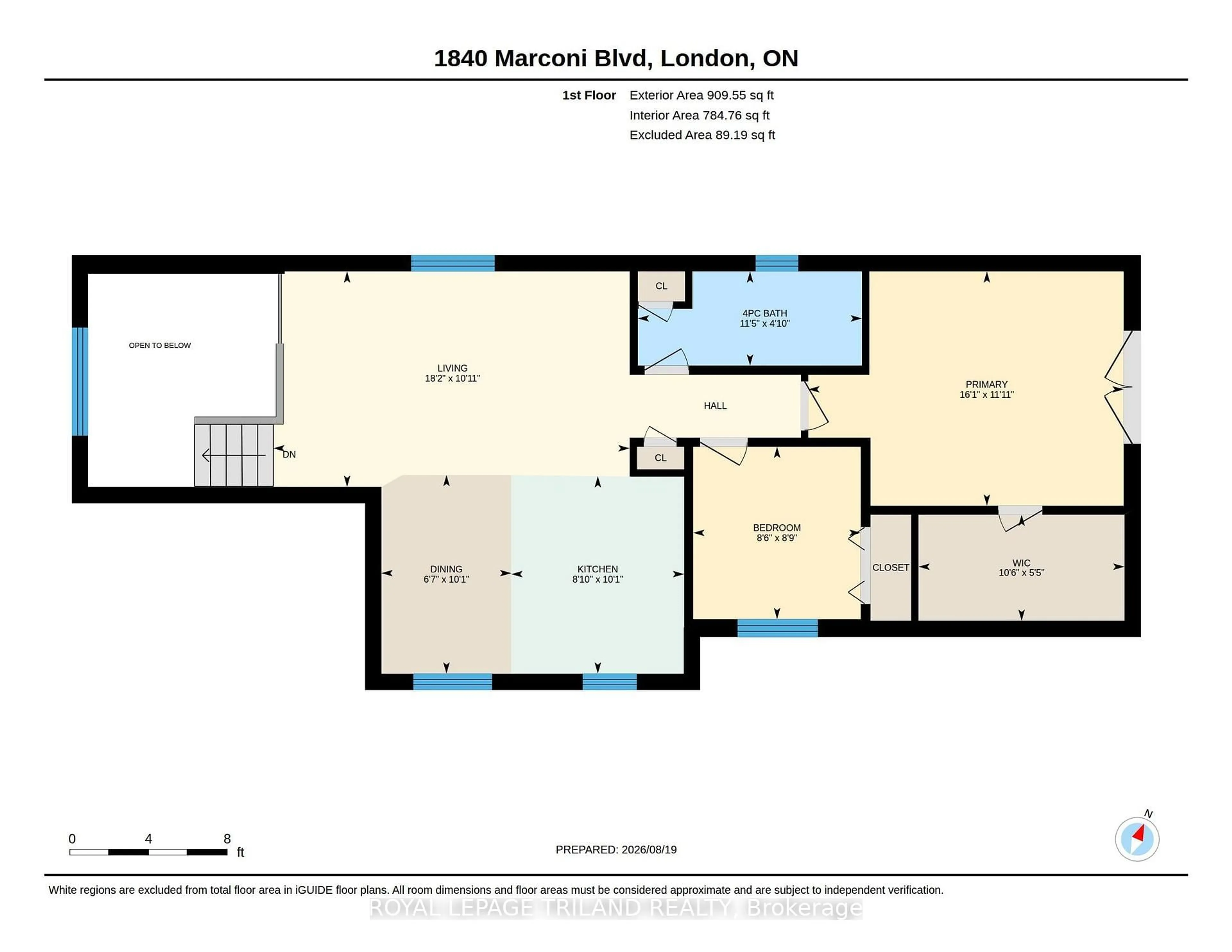Floor plan for 1840 MARCONI Blvd, London East Ontario N5V 4Y1