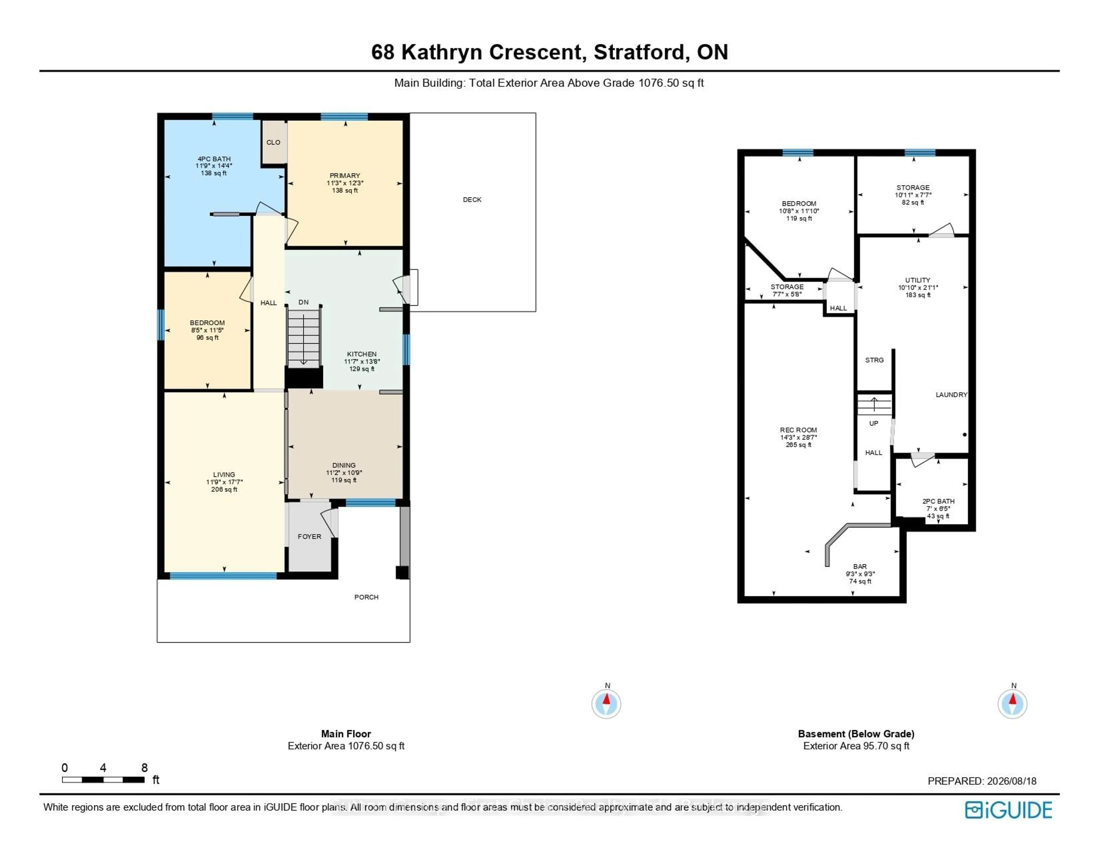 Floor plan for 68 Kathryn Cres, Stratford Ontario N5A 2Y7
