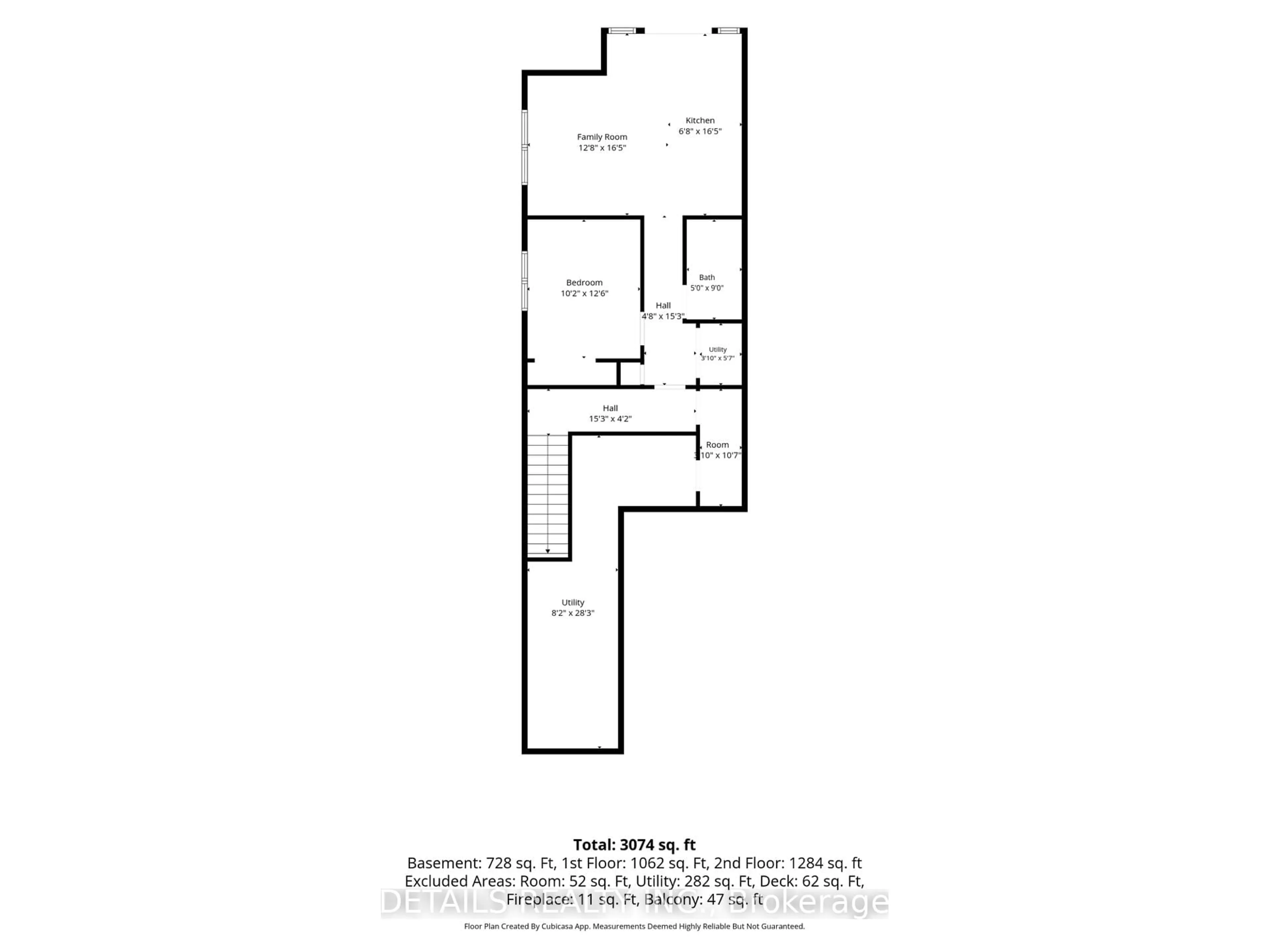 Floor plan for 296 Kirchoffer Ave, Ottawa Ontario K2A 1Y2
