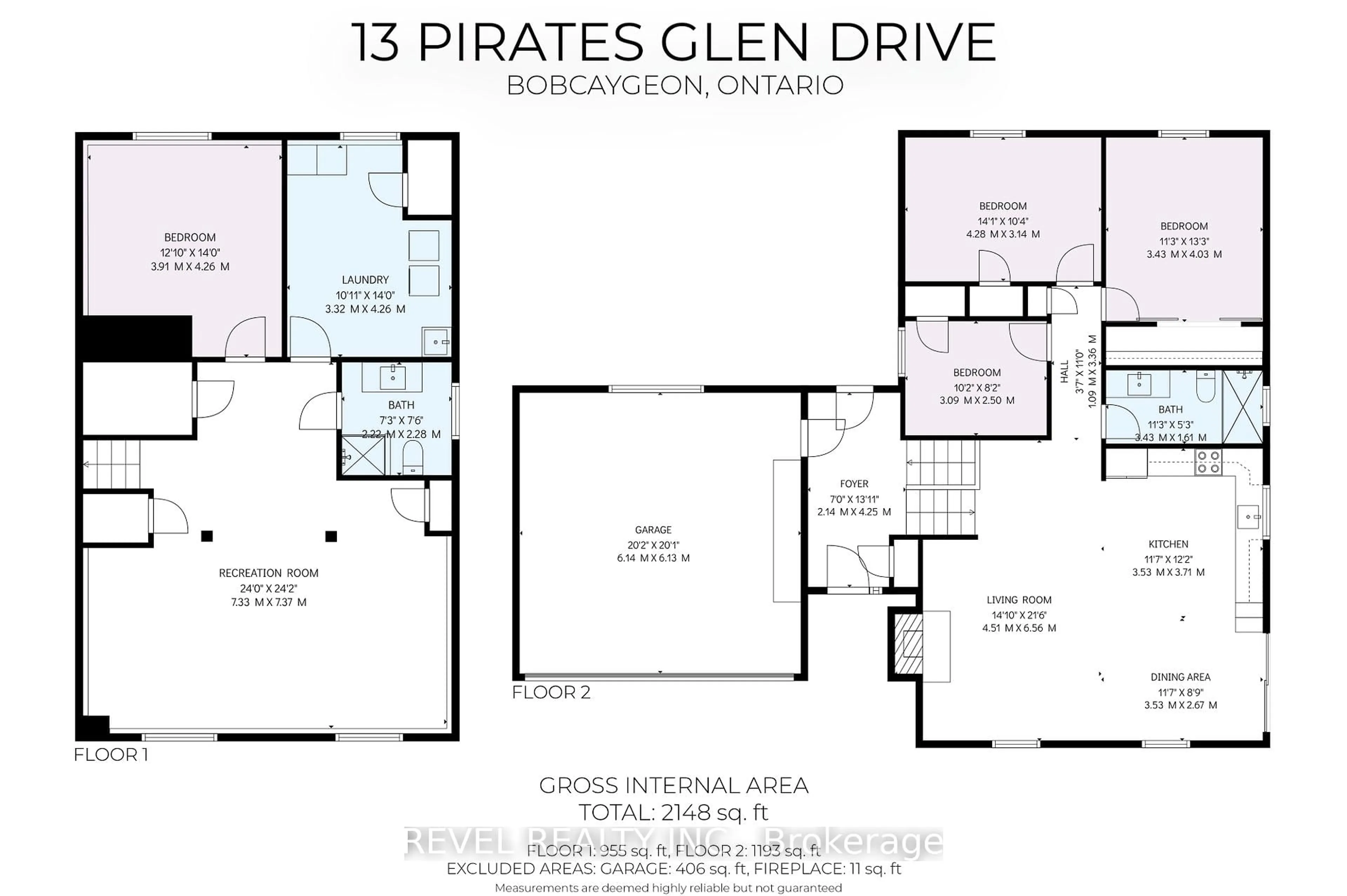 Floor plan for 13 Pirates Glen Dr, Trent Lakes Ontario K0M 1A0