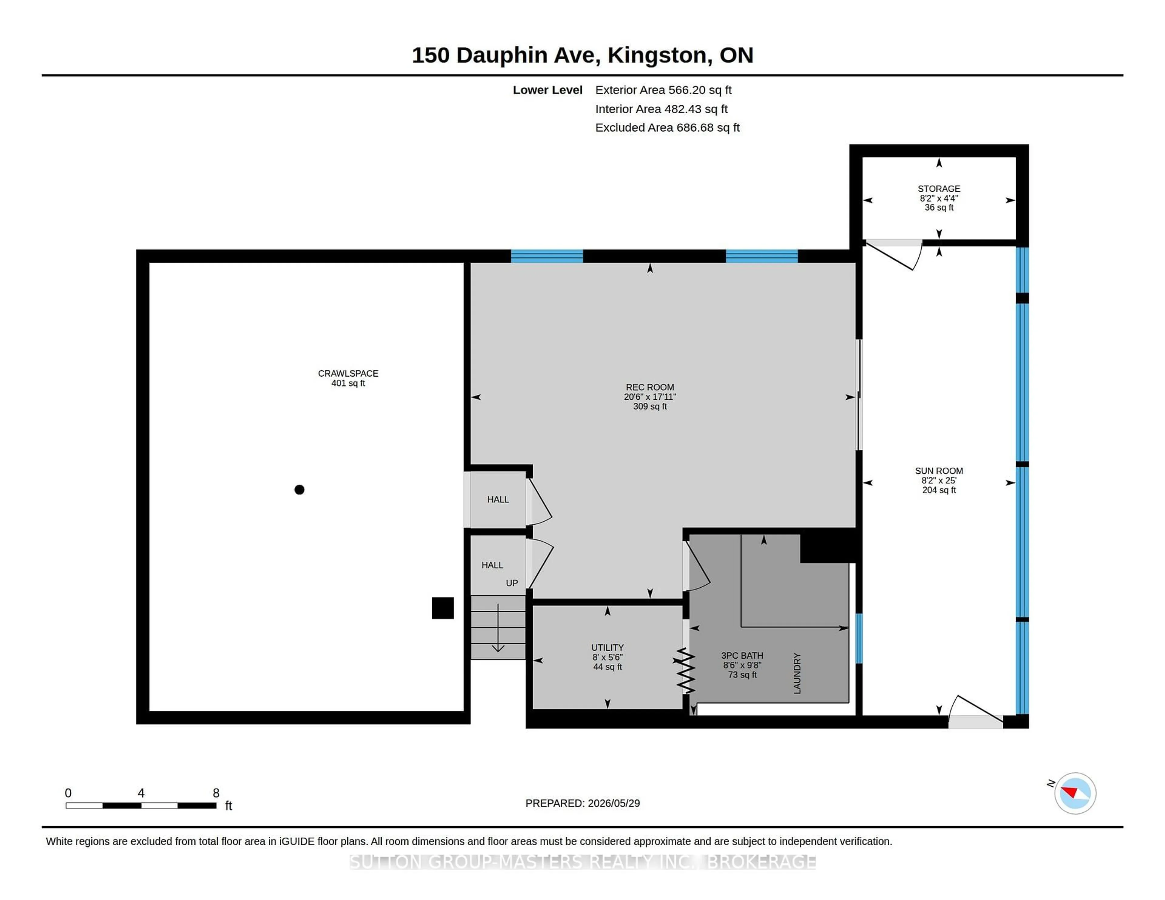 Floor plan for 150 Dauphin Ave, Kingston Ontario K7K 6B1