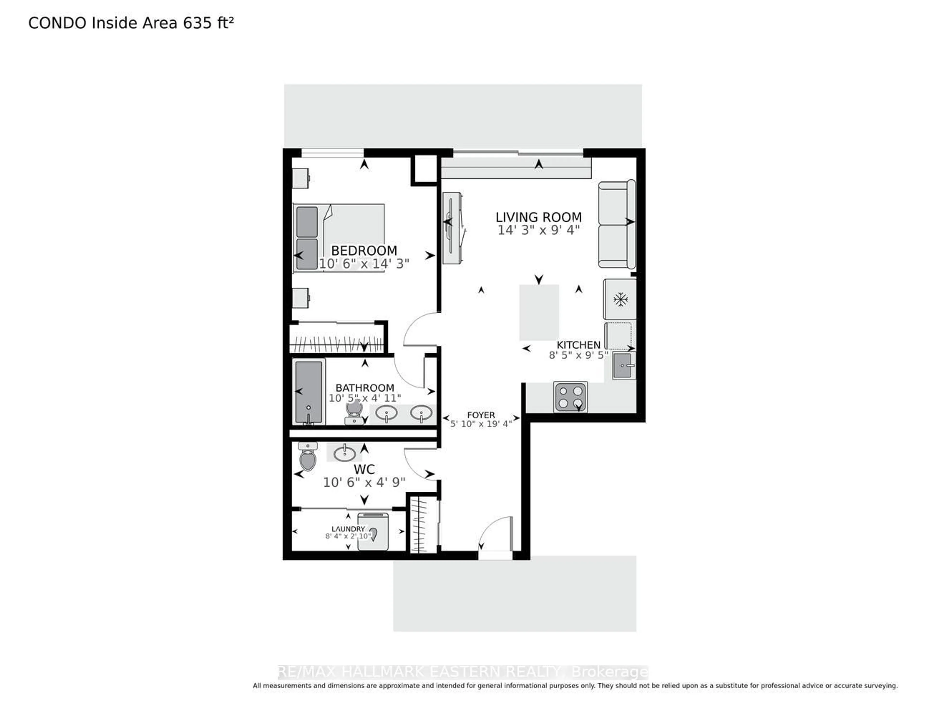 Floor plan for 195 Hunter St #308, Peterborough Ontario K9H 0K6