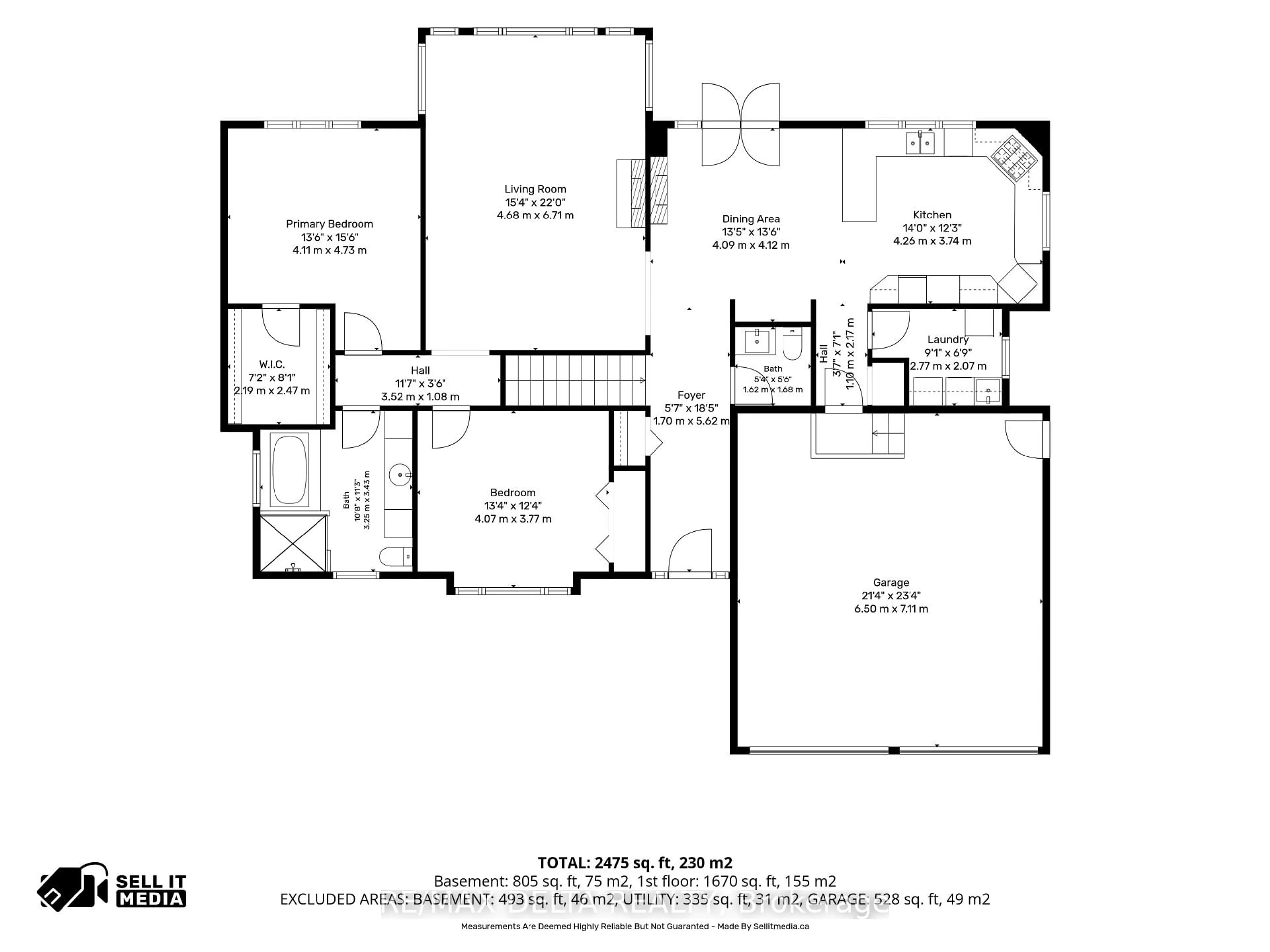 Floor plan for 1779 Chemin Des Eaux Paisibles Rd, Champlain Ontario K0B 1K0