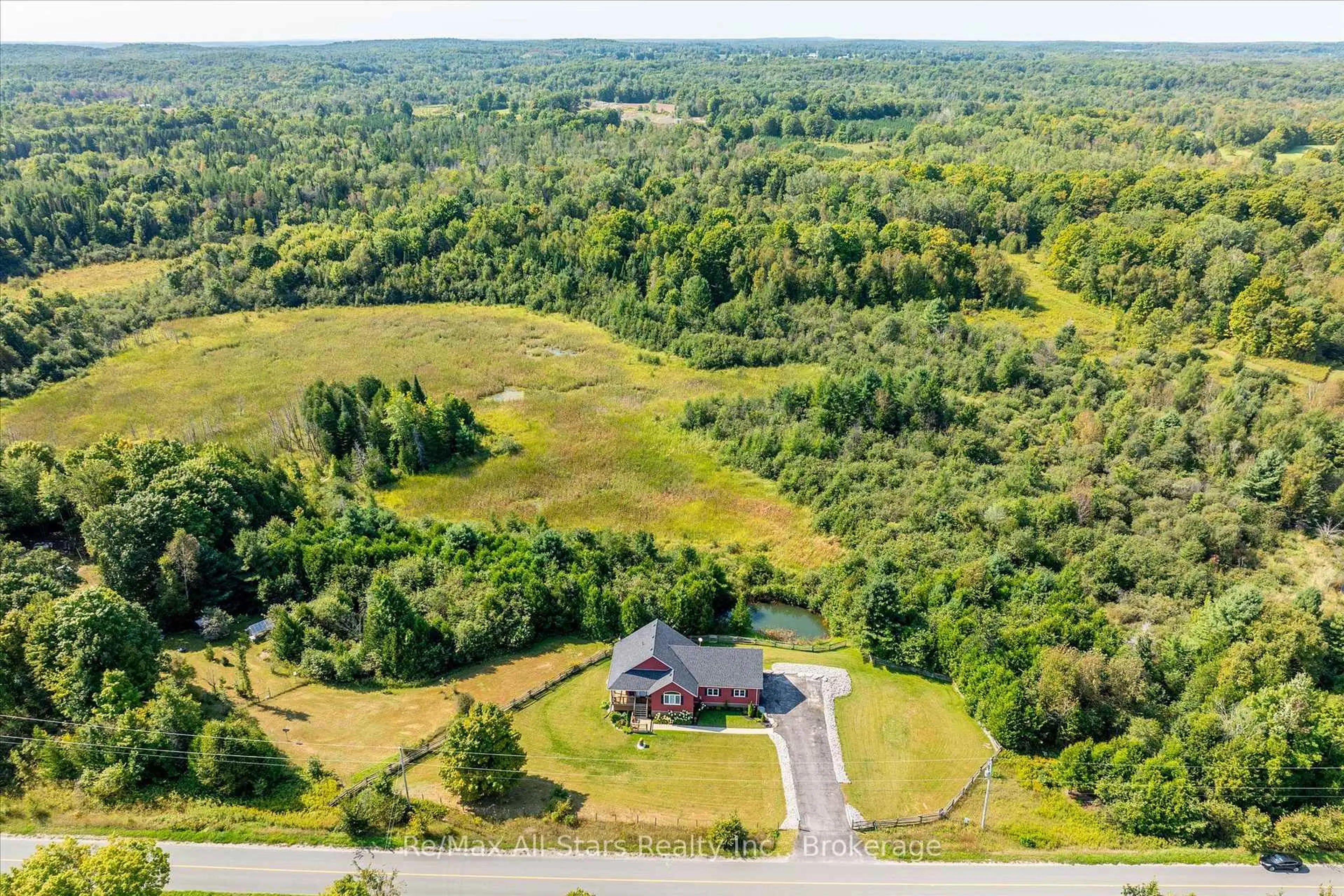 A pic from outside/outdoor area/front of a property/back of a property/a pic from drone, unknown for 299 Barry Rd, Madoc Ontario K0K 2K0