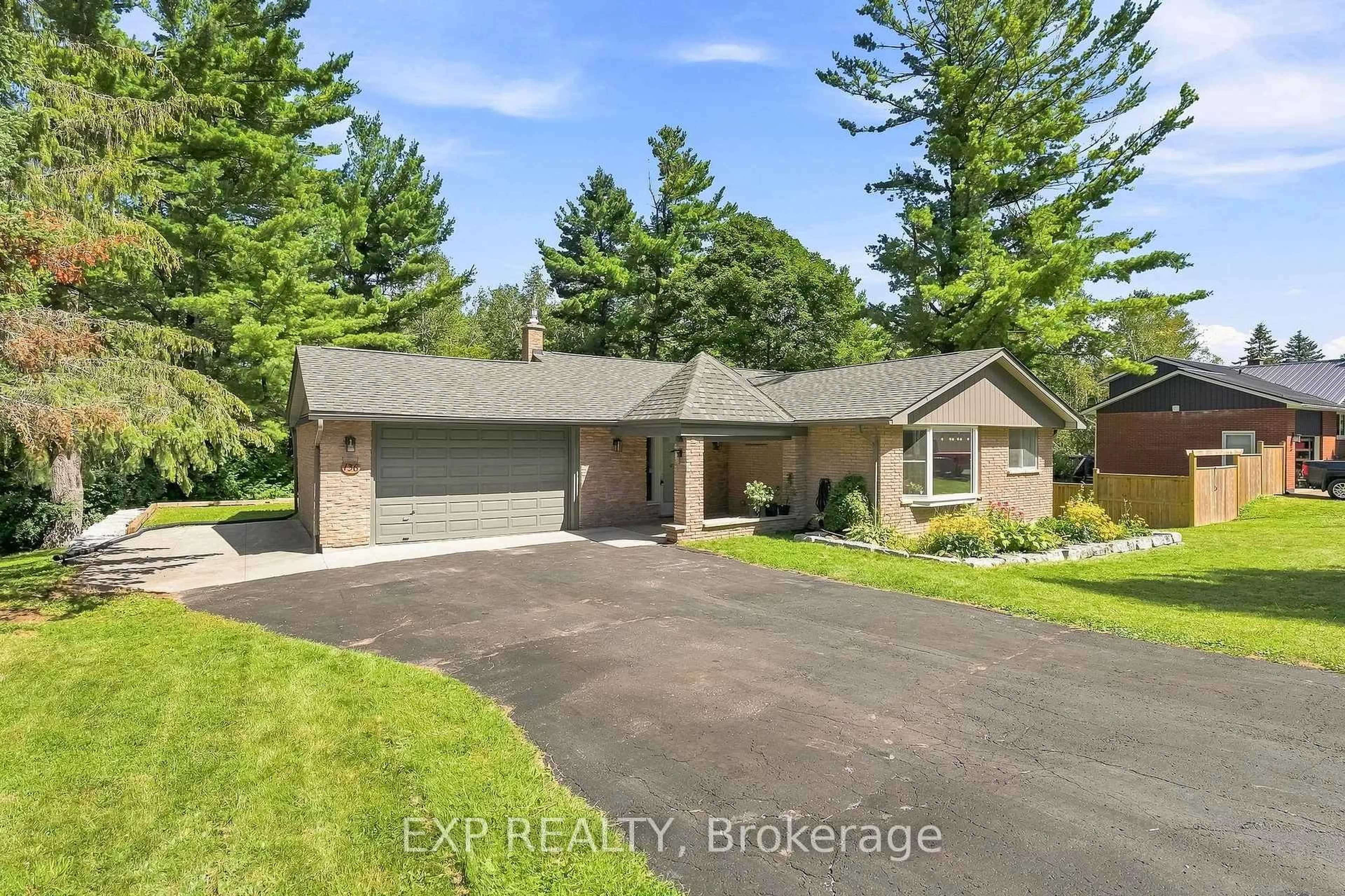 A pic from outside/outdoor area/front of a property/back of a property/a pic from drone, water/lake/river/ocean view for 136 Coulter Dr, Kawartha Lakes Ontario L0A 1K0
