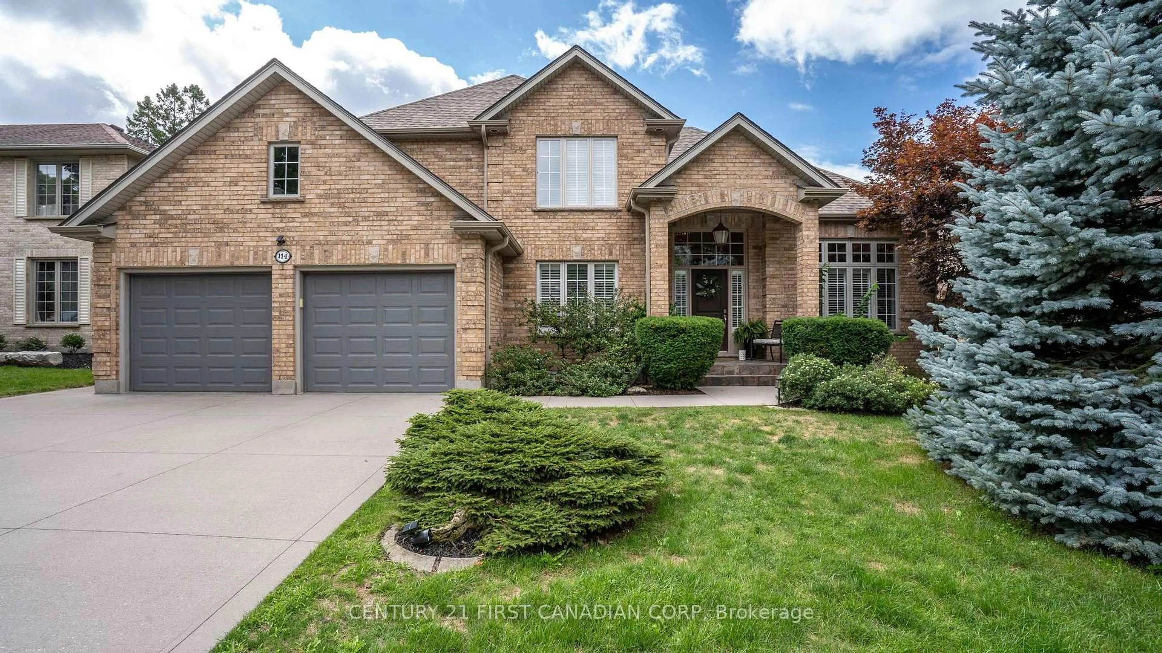 Home with brick exterior material, street for 114 Longview Crt, London South Ontario N6K 4J1