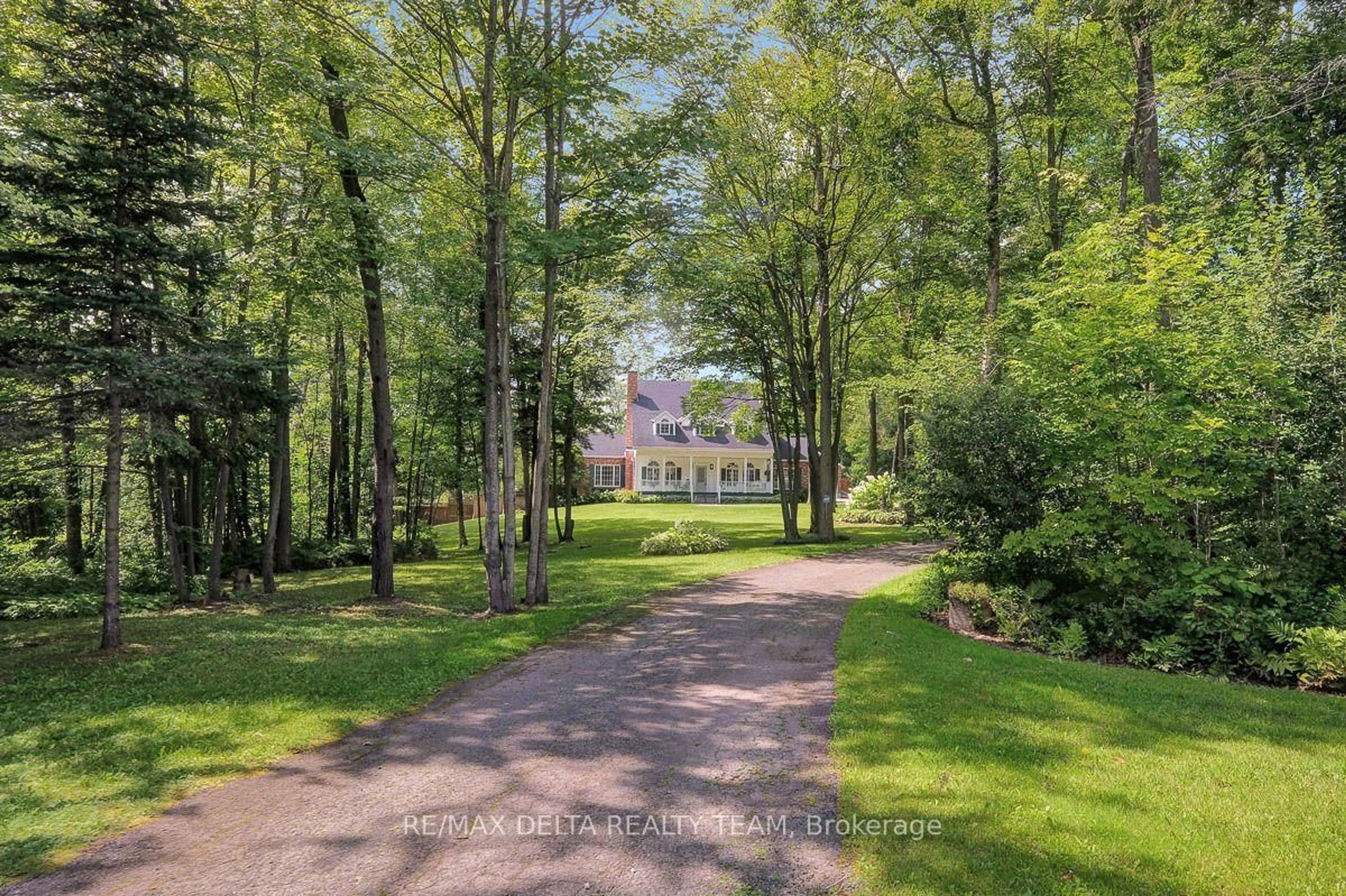 A pic from outside/outdoor area/front of a property/back of a property/a pic from drone, forest/trees view for 4230 Boundary Rd, Carlsbad Springs Ontario K0A 1K0