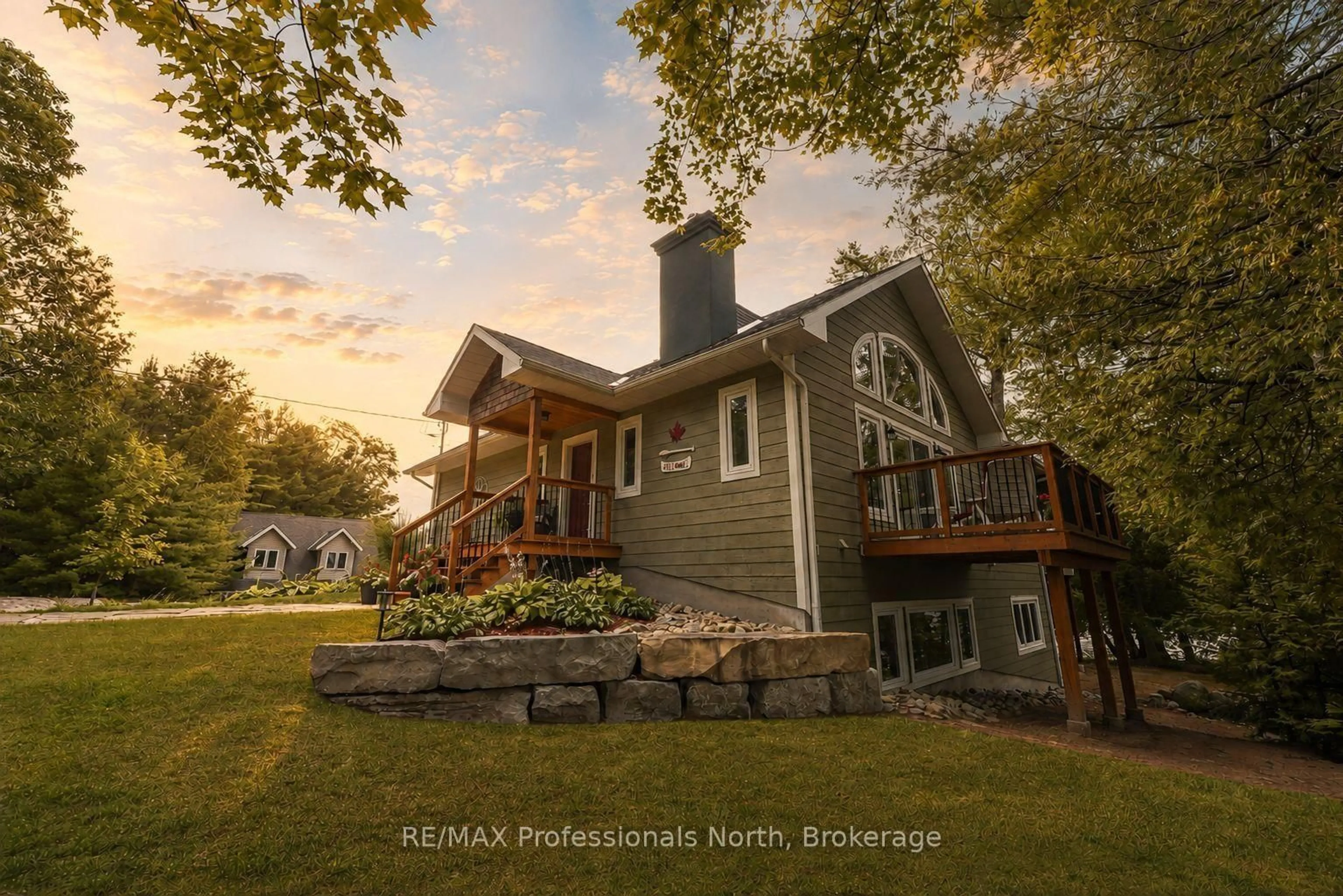 A pic from outside/outdoor area/front of a property/back of a property/a pic from drone, building for 1029 Trio Lane, Highlands East Ontario K0M 1R0