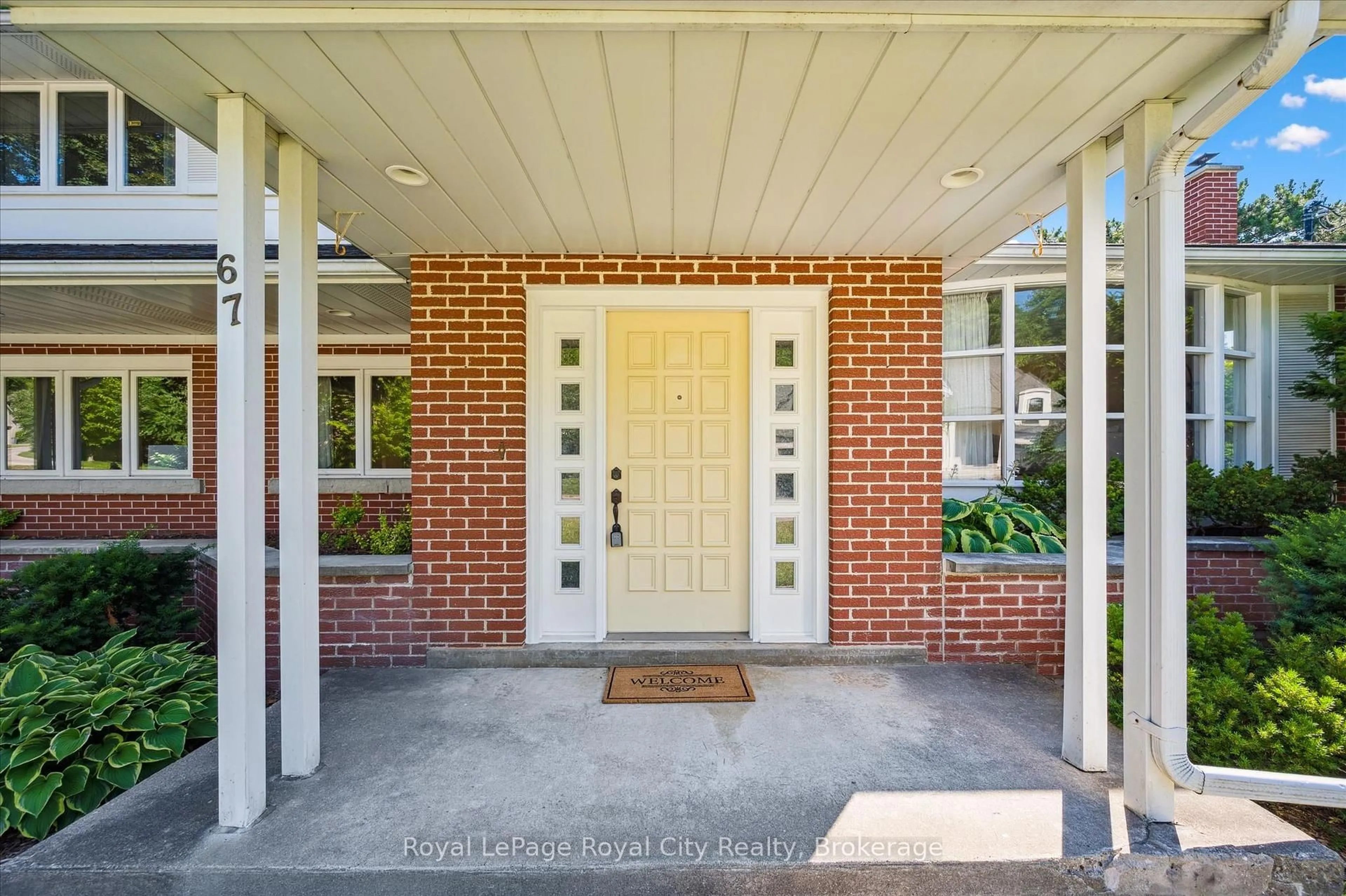 Home with brick exterior material, street for 67 Woodside Rd, Guelph Ontario N1G 2H1
