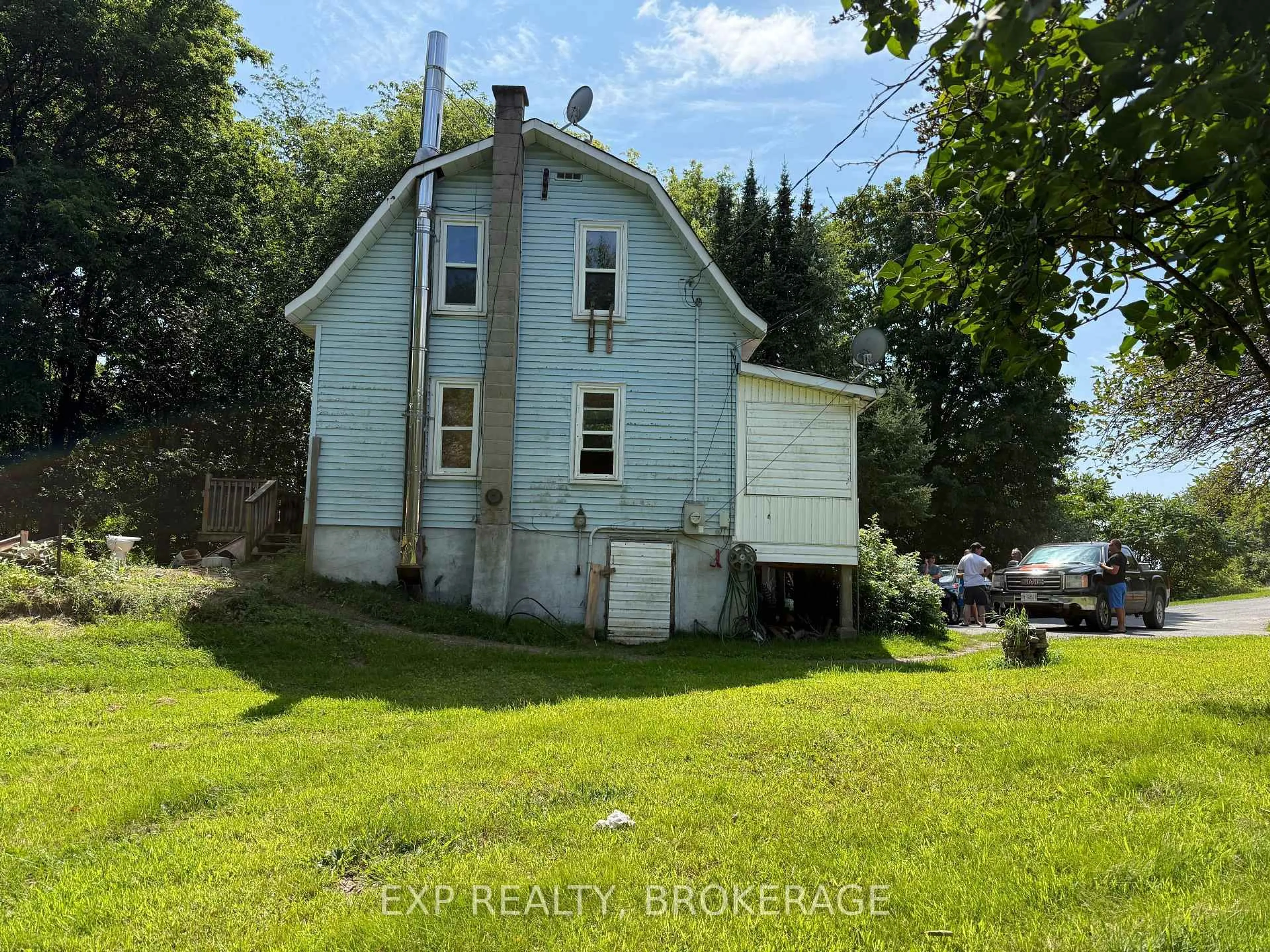 A pic from outside/outdoor area/front of a property/back of a property/a pic from drone, building for 14544 Road 38 Rd, Sharbot Lake Ontario K0H 2P0