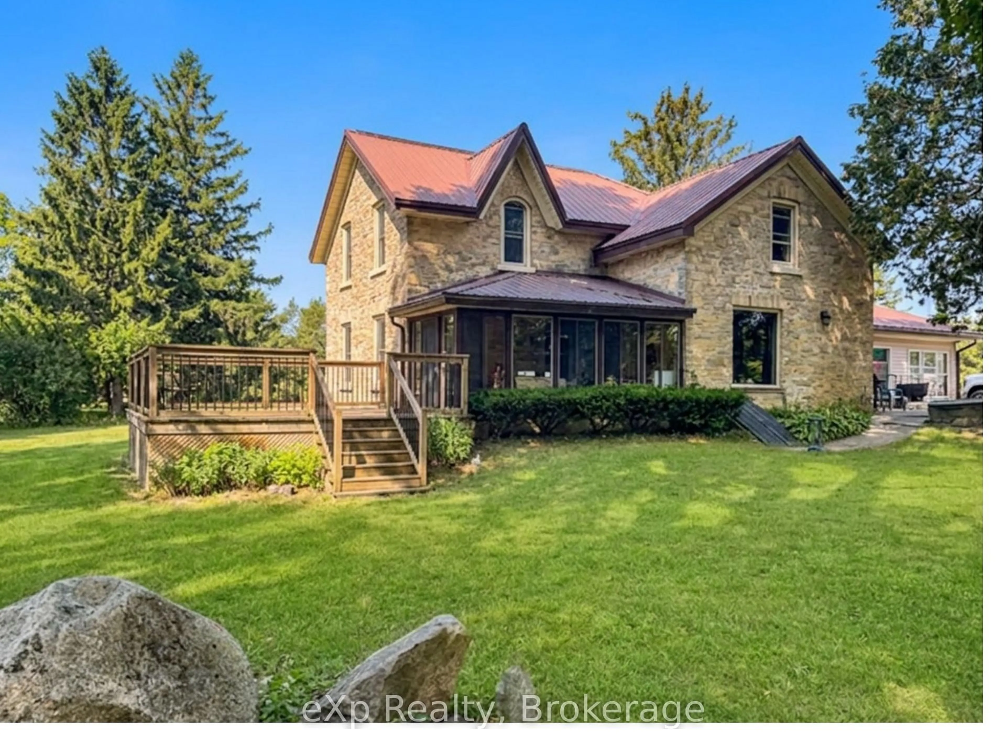 A pic from outside/outdoor area/front of a property/back of a property/a pic from drone, unknown for 42094 Salem Rd, Morris Turnberry Ontario N0G 2W0