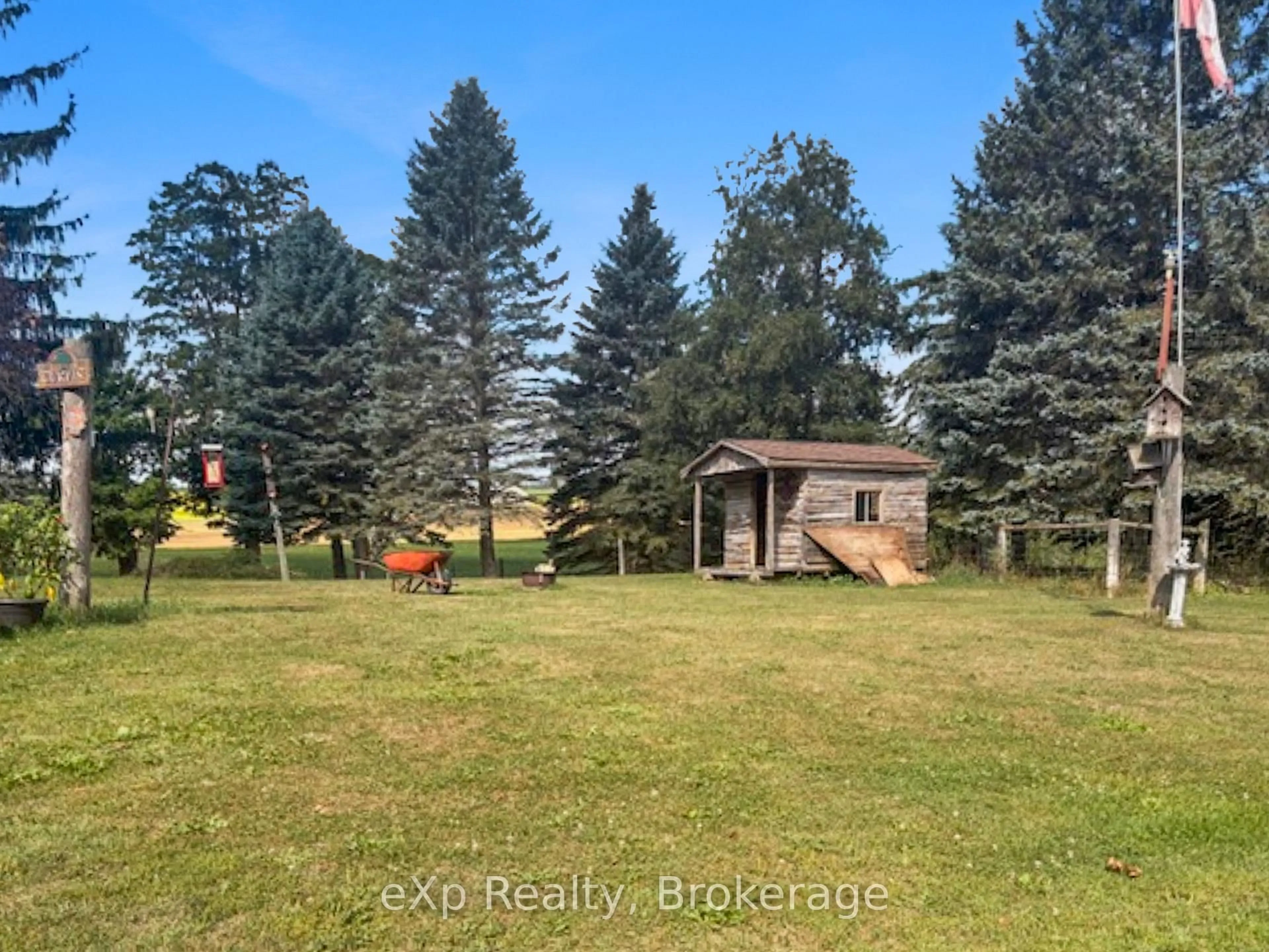 A pic from outside/outdoor area/front of a property/back of a property/a pic from drone, forest/trees view for 42094 Salem Rd, Morris Turnberry Ontario N0G 2W0
