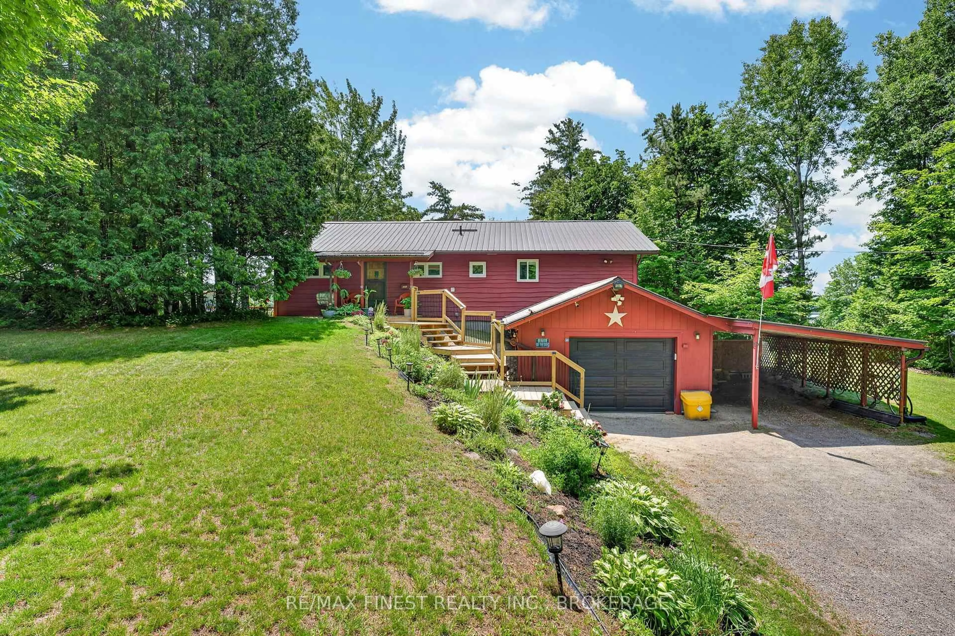 A pic from outside/outdoor area/front of a property/back of a property/a pic from drone, unknown for 1067 Island View Lane, Parham Ontario K0H 2K0