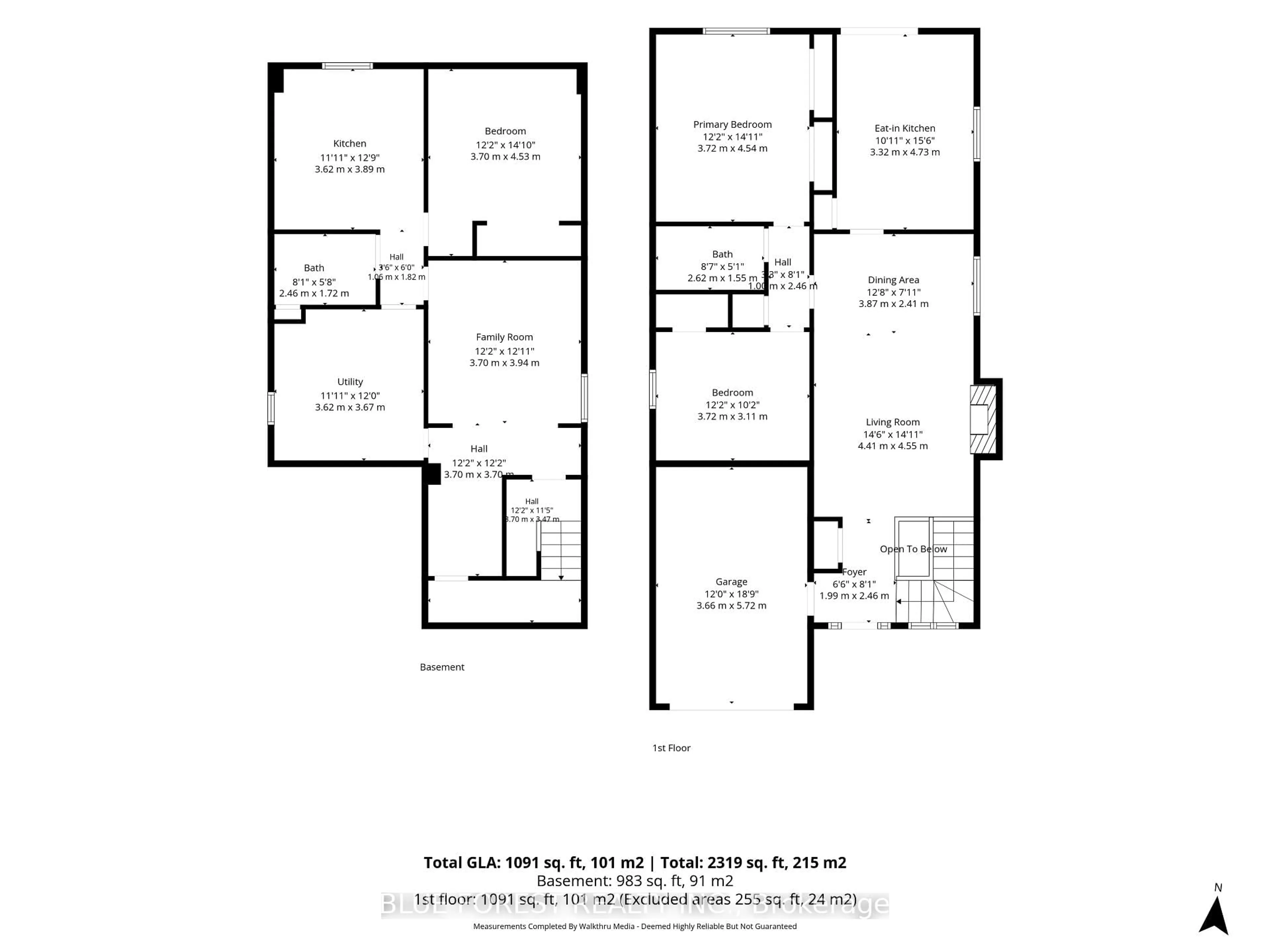 Floor plan for 335 Lighthouse Rd #28, London South Ontario N6M 1J8