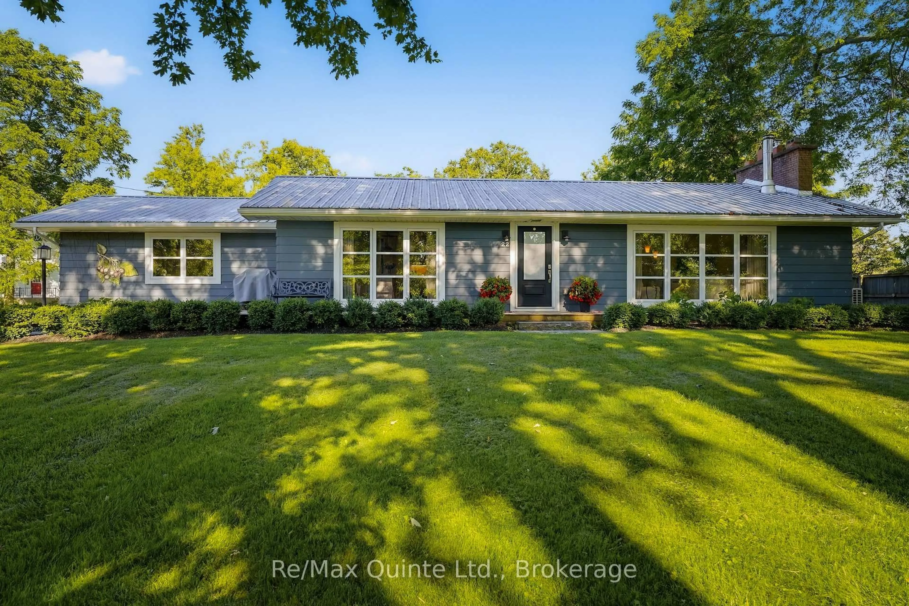 A pic from outside/outdoor area/front of a property/back of a property/a pic from drone, street for 22 Beckwith St, Prince Edward County Ontario K0K 1P0