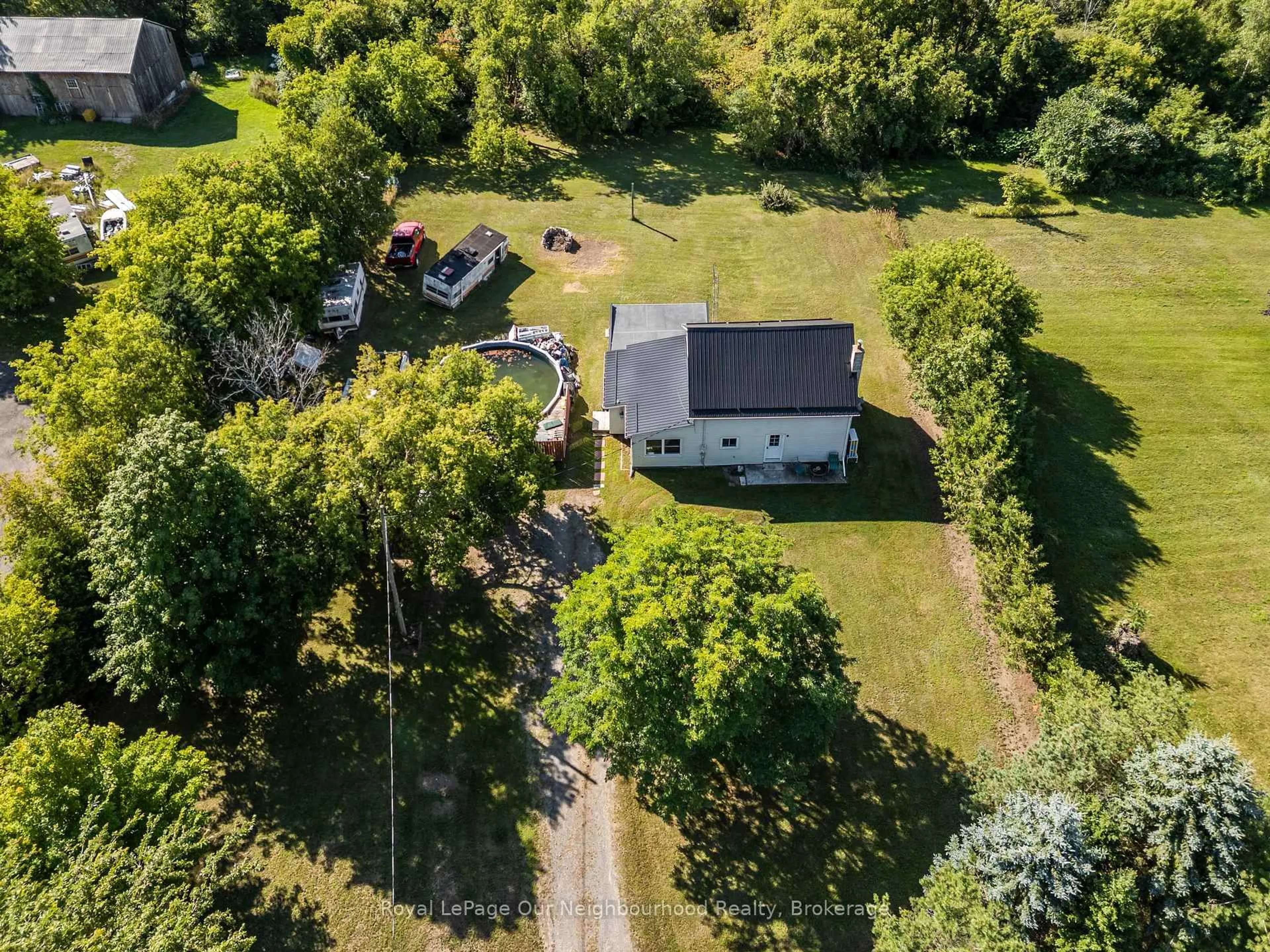 A pic from outside/outdoor area/front of a property/back of a property/a pic from drone, unknown for 377 Crandall Rd, Cramahe Ontario K0K 1S0