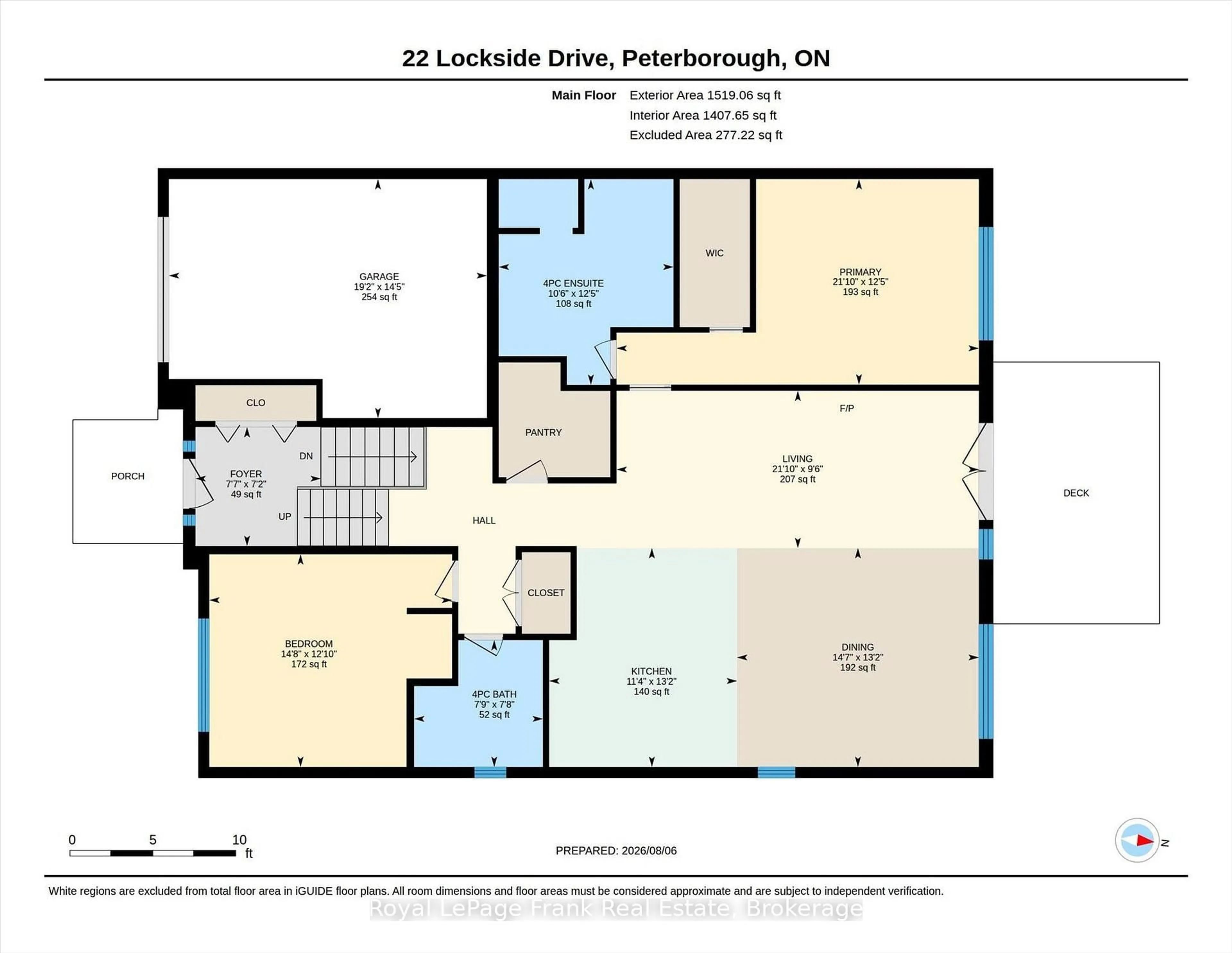 Floor plan for 22 Lockside Dr #43, Peterborough Ontario K9J 8T1