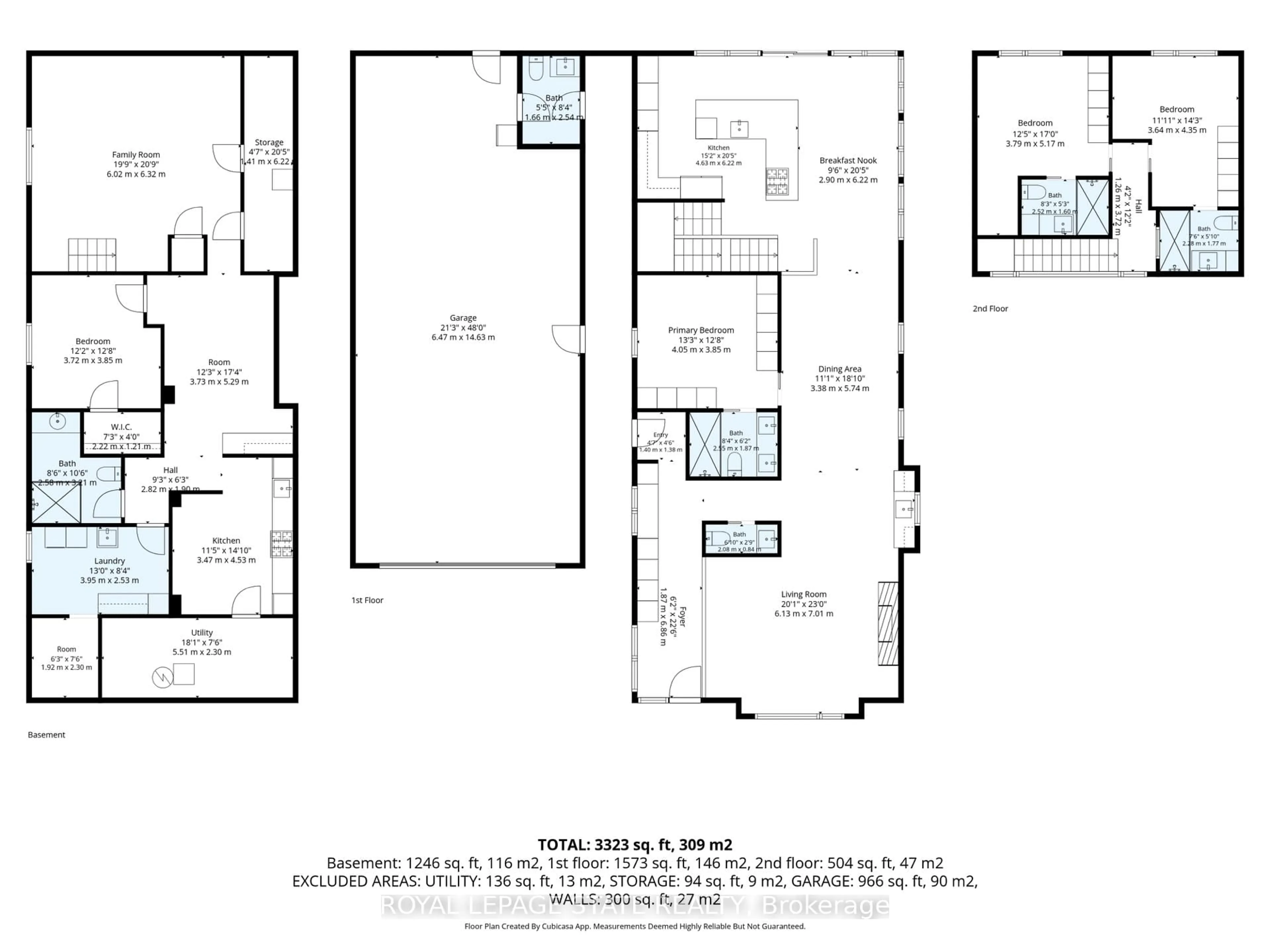Floor plan for 282 Robina Rd, Hamilton Ontario L9G 2L7