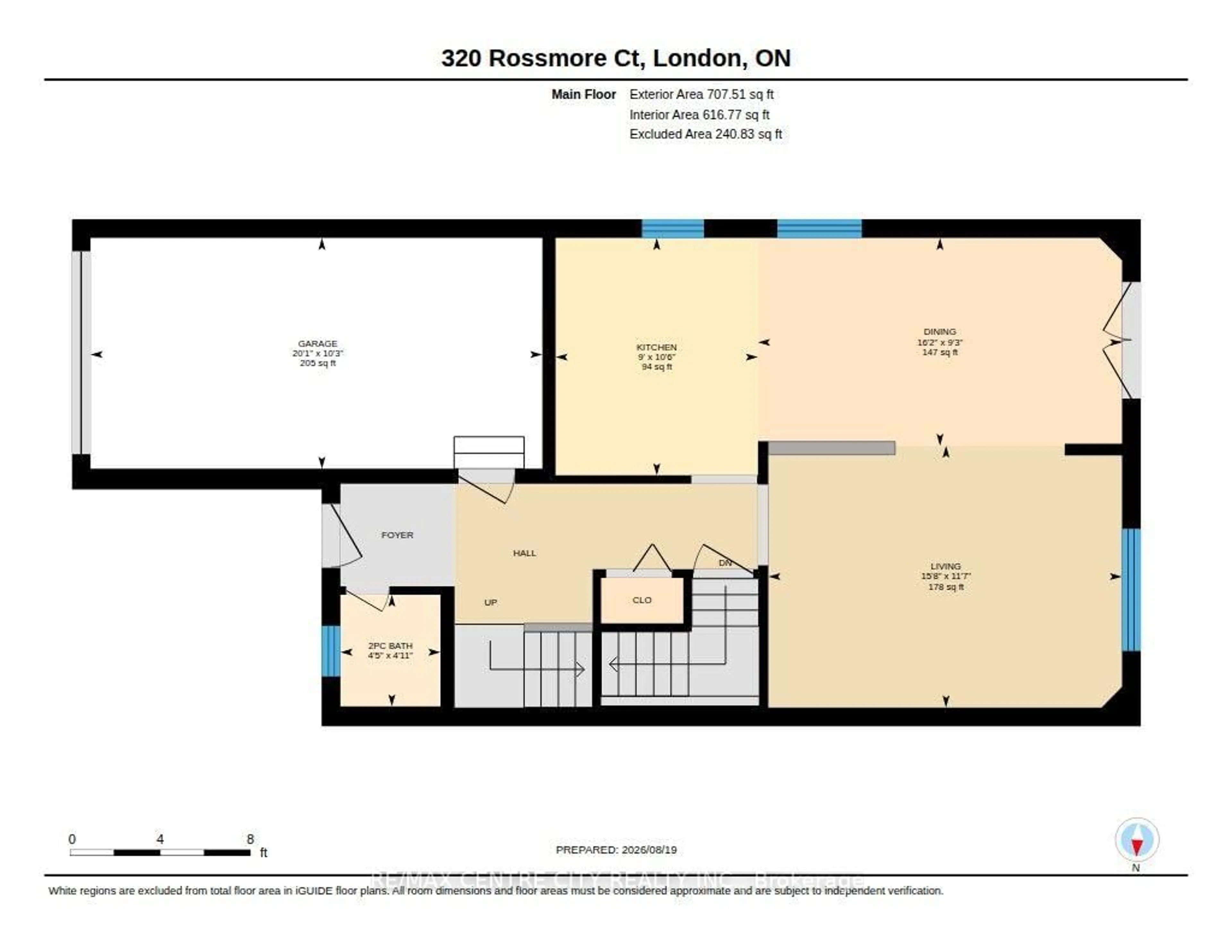 Floor plan for 320 Rossmore Crt, London South Ontario N6C 6B9