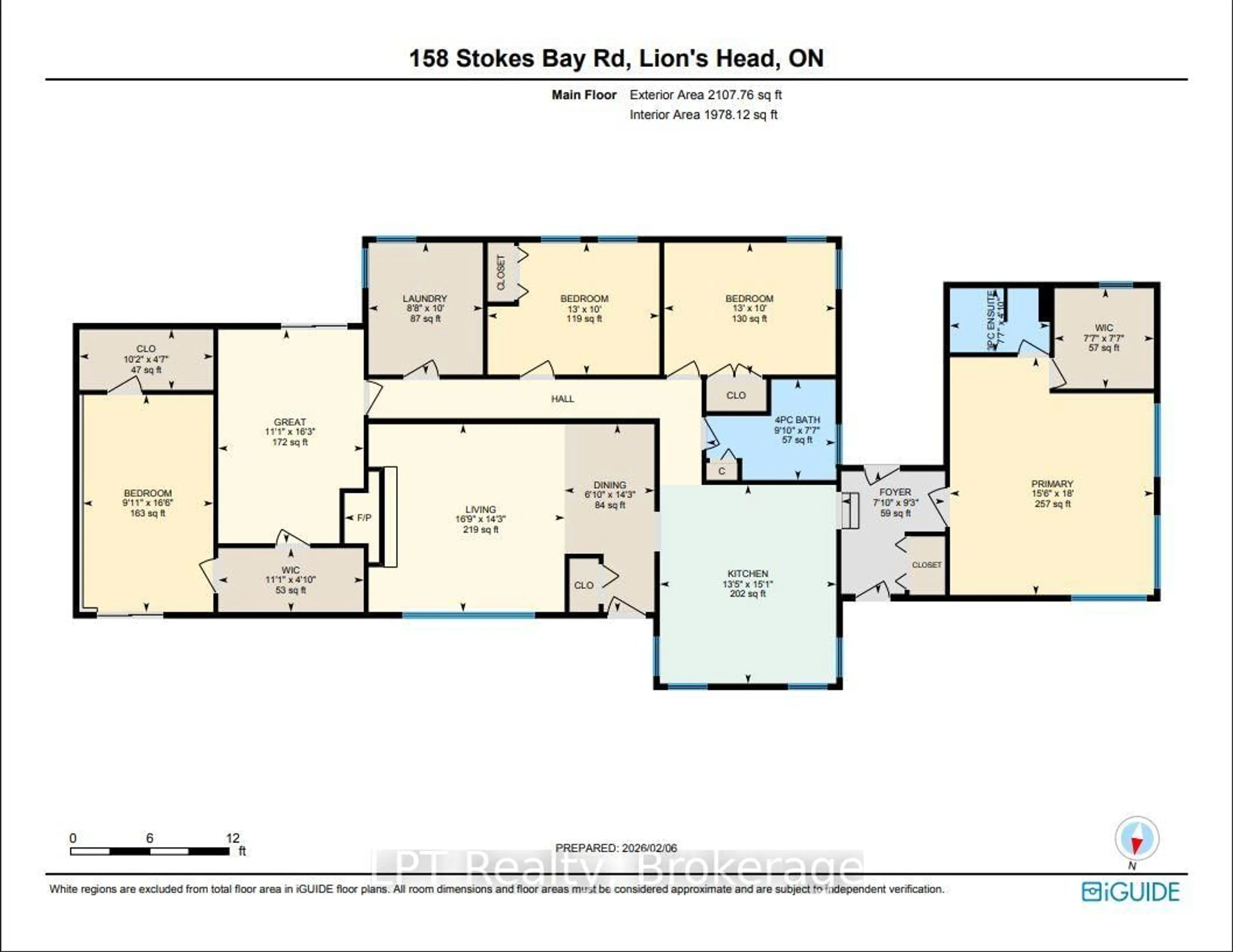 Floor plan for 158 Stokes Bay Rd, Northern Bruce Peninsula Ontario N0H 1W0